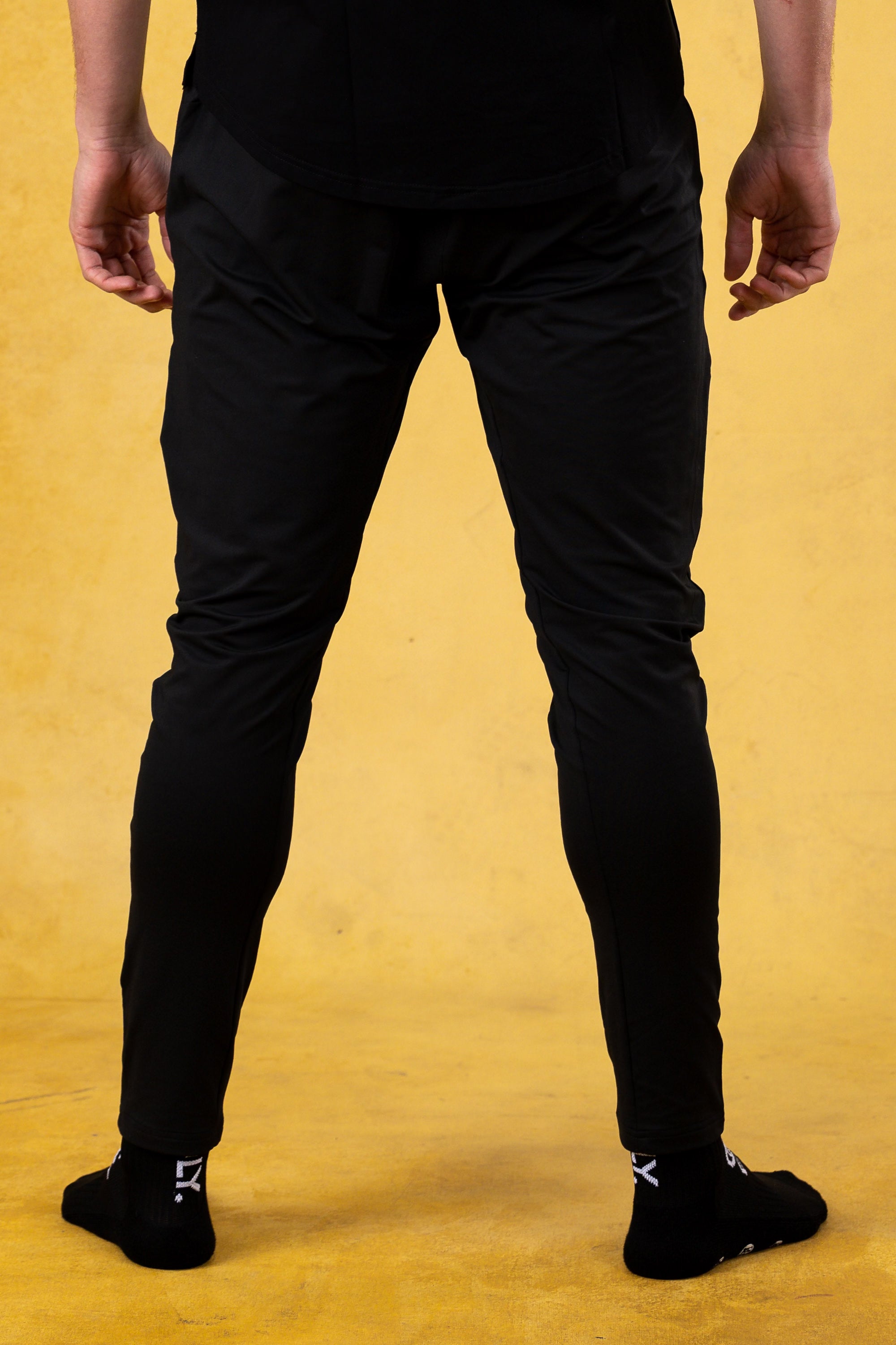 CRKSOLY. Men Black Unisex Windbreaker Pants, product photo 5
