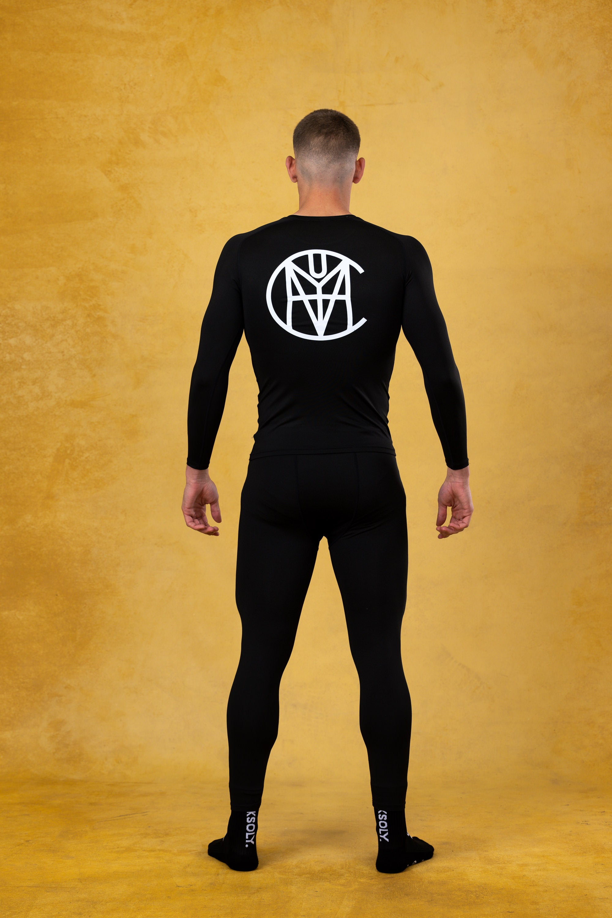 CRKSOLY. Men Black Compression Shirt, product photo 7