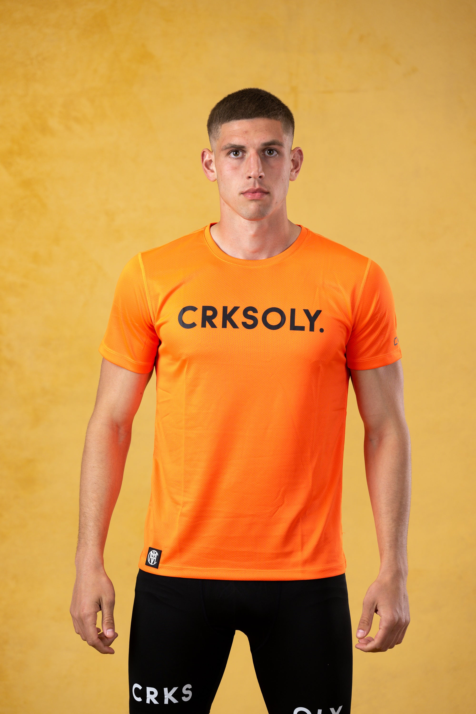 CRKSOLY. Men Orange Training Top, product photo 1