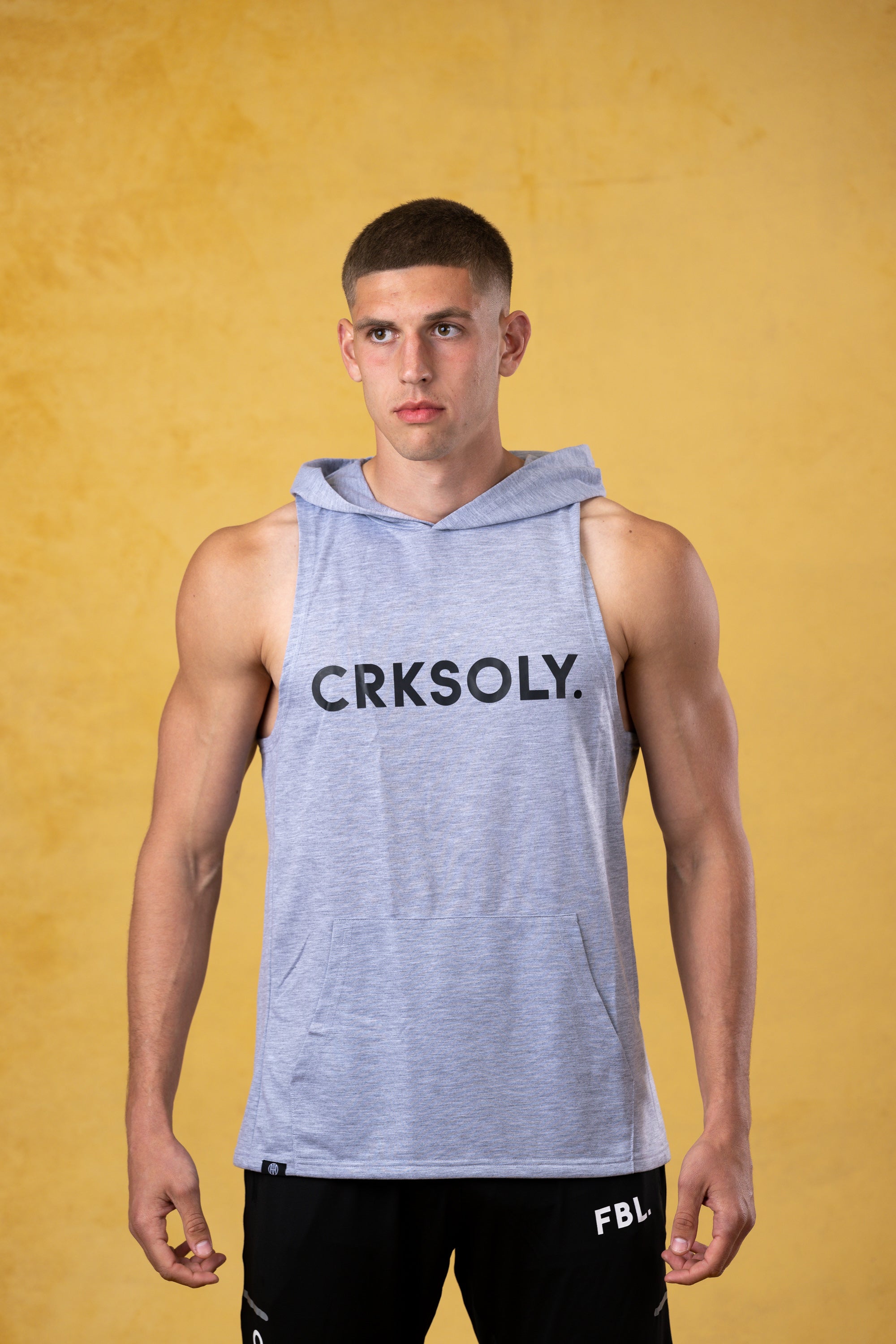 CRKSOLY. Men Hooded Tank Top, product photo 1