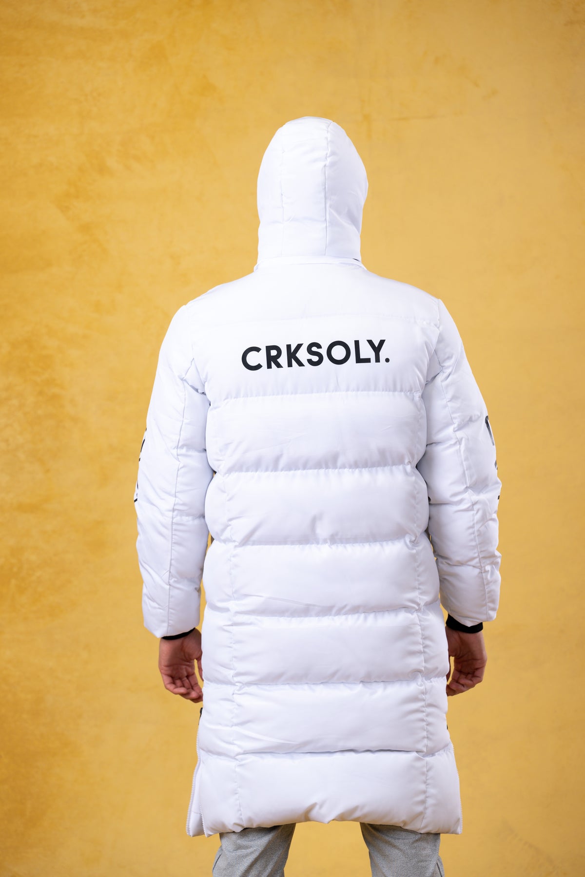 CRKSOLY. Men White Ice Parka, product photo 9