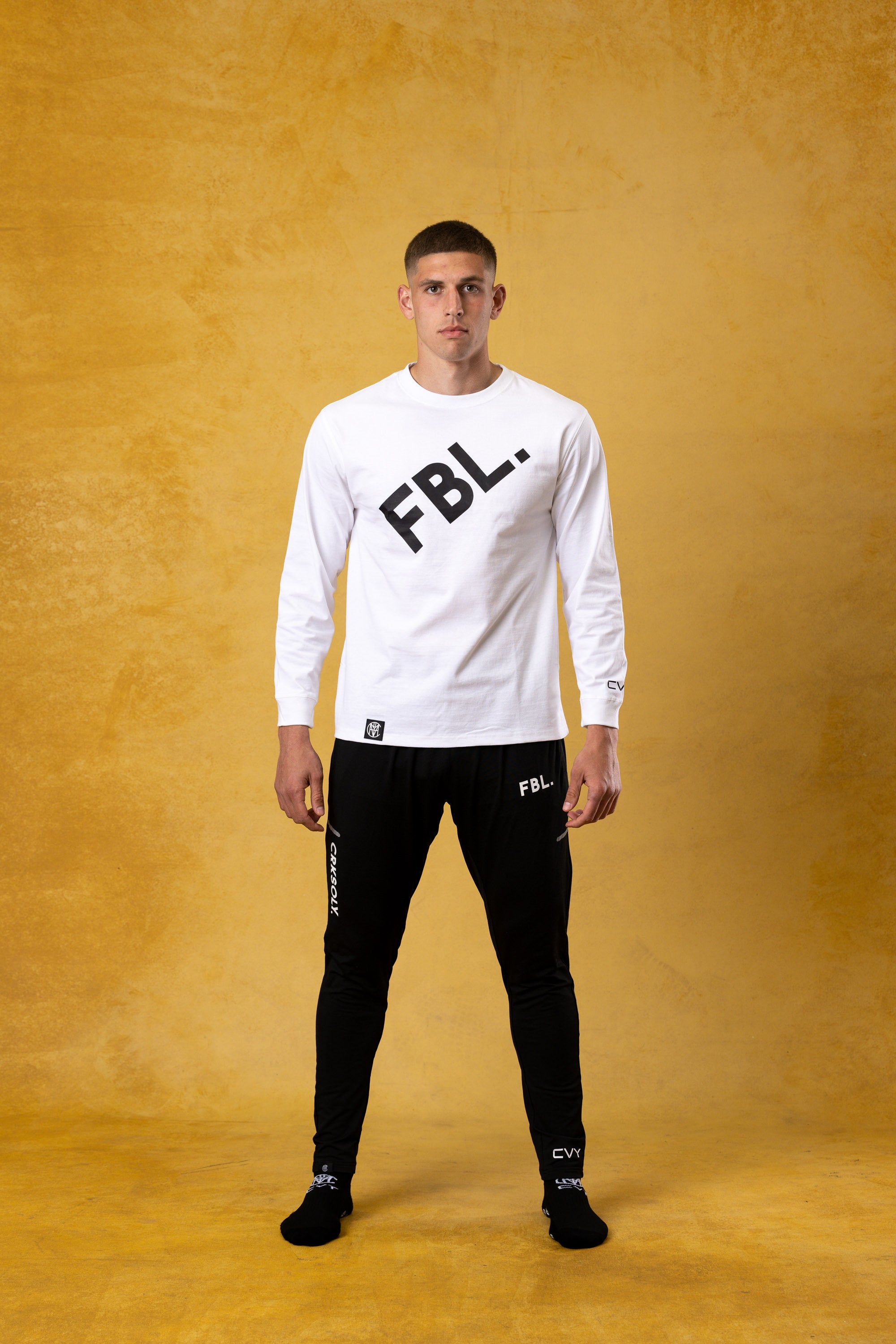 FBL. Men White Long Sleeve Shirt, product photo 8