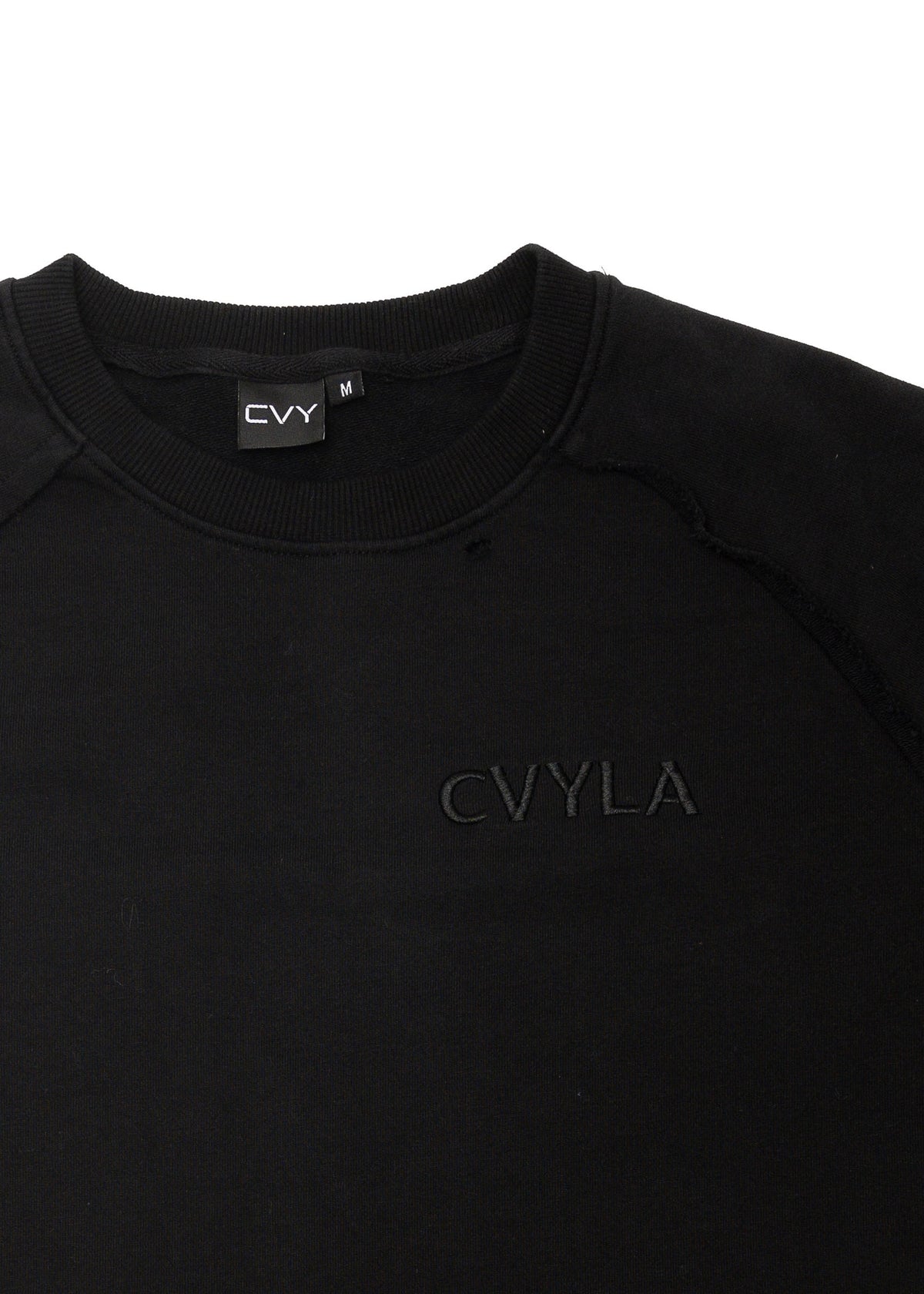 CVYLA Men Black Oversize Tee, product photo 2