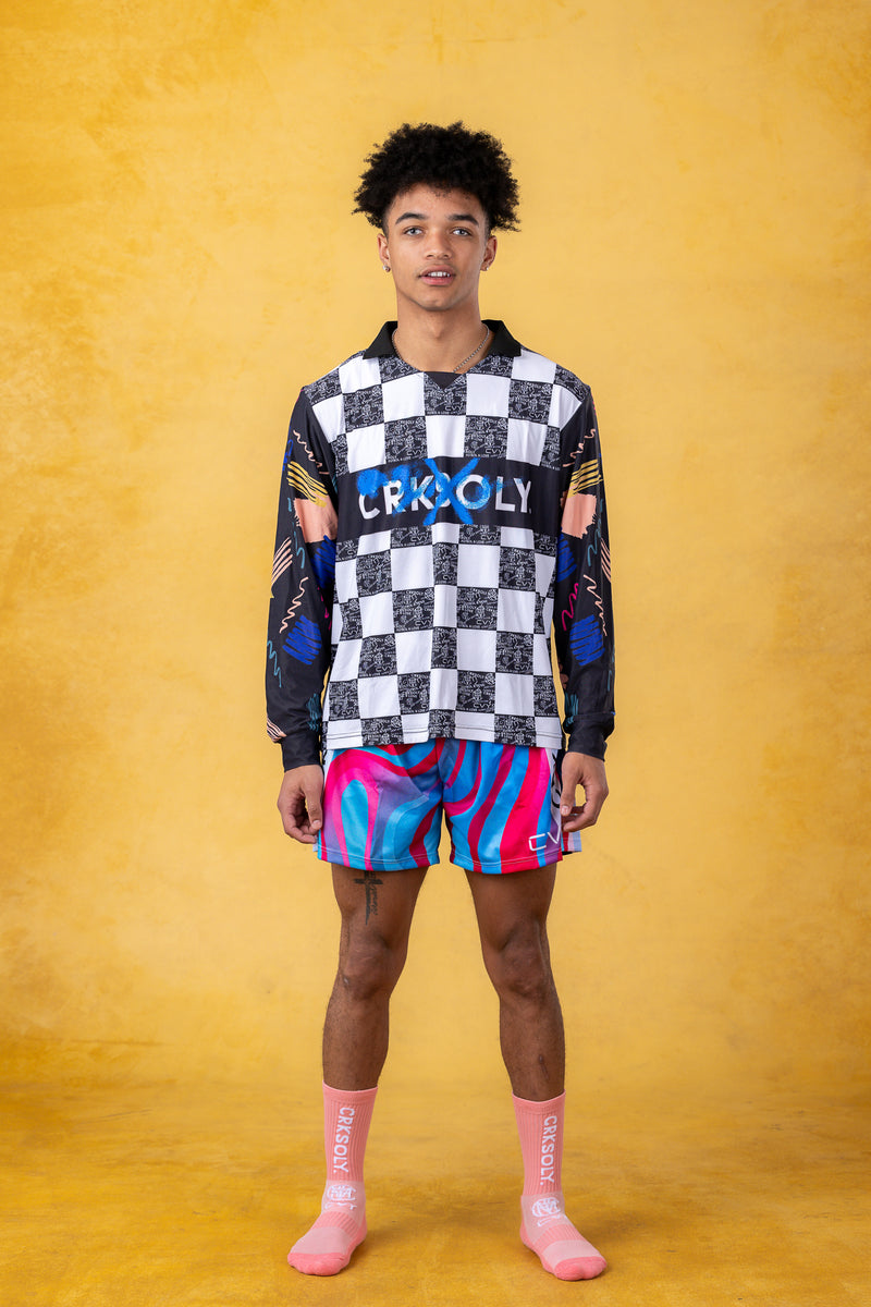 CRKSOLY. Patterned Hockey Long Sleeve