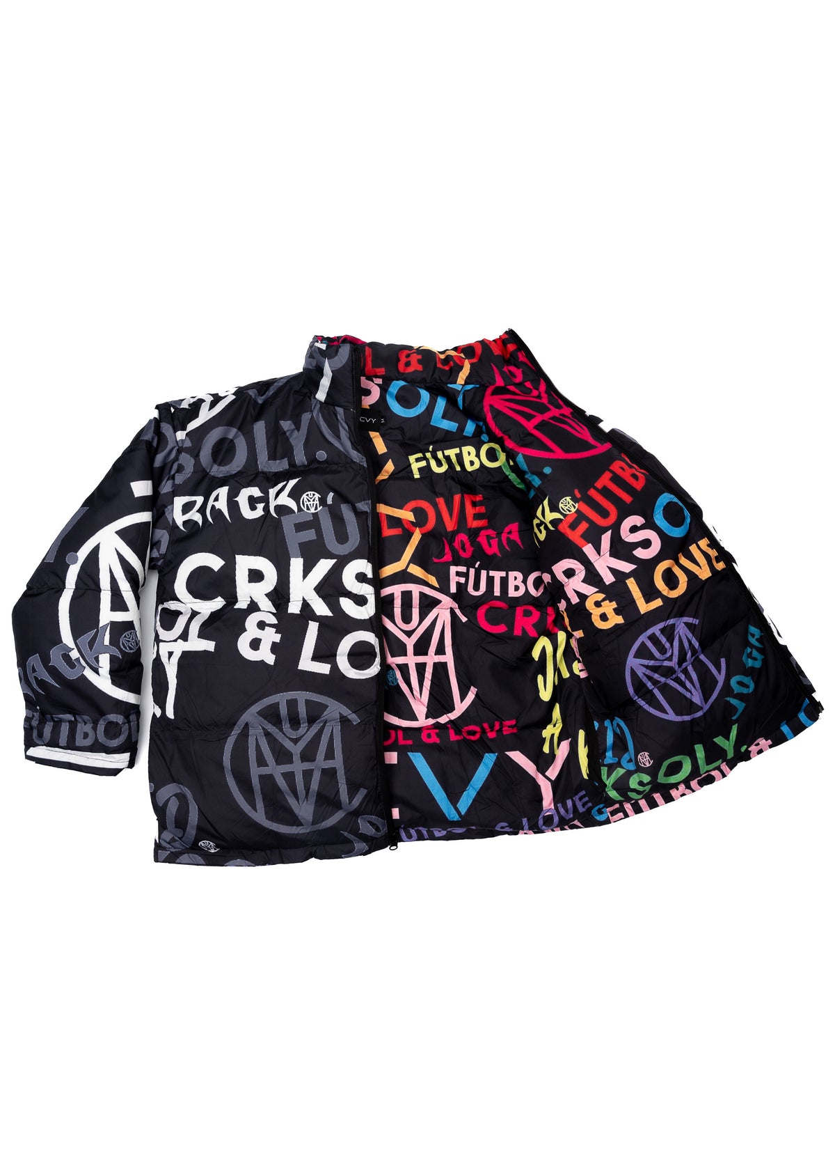 CRKSOLY. Reverse Monogram Puffer Jacket, product photo 3