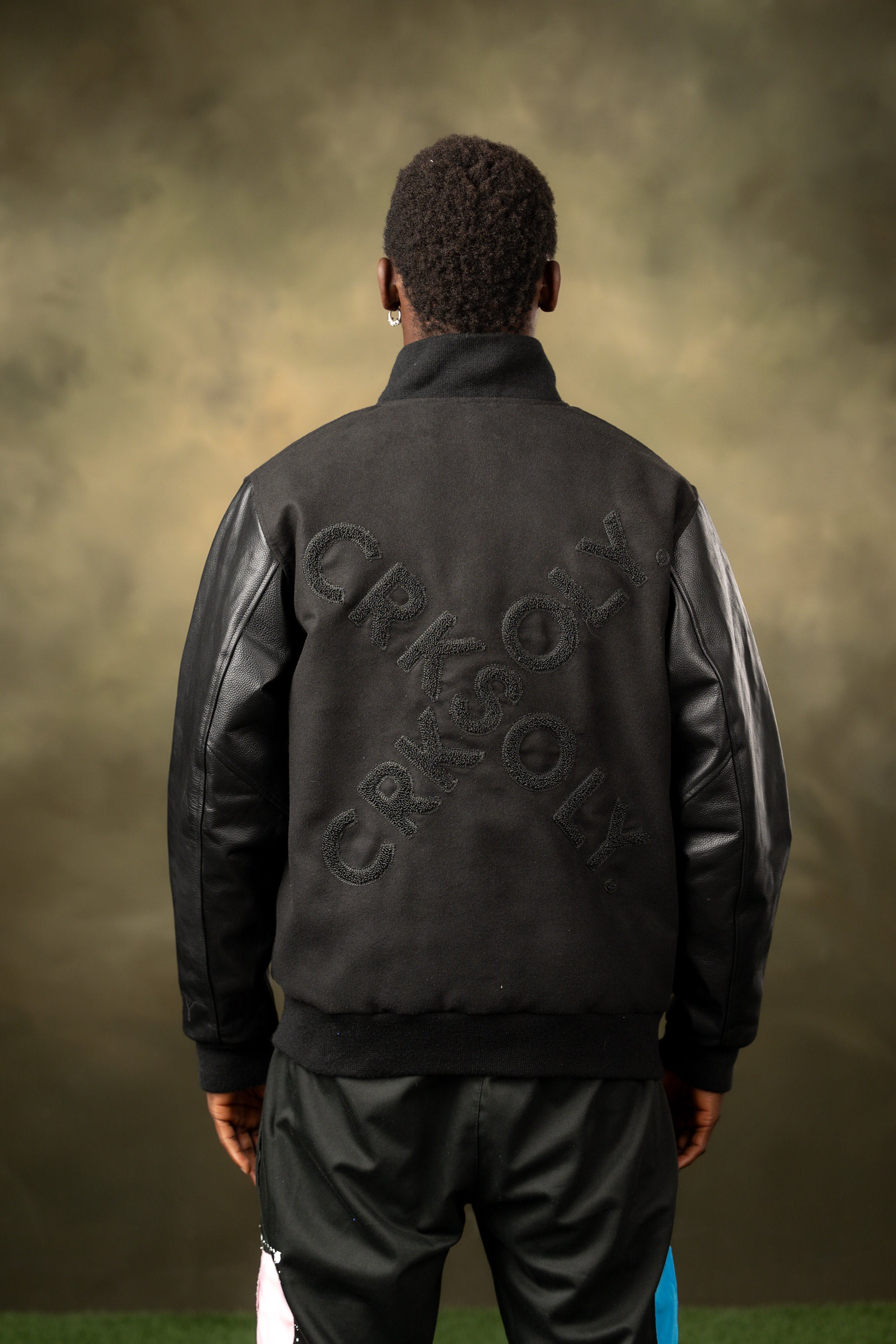 CRKSOLY. Chaqueta universitaria para hombre