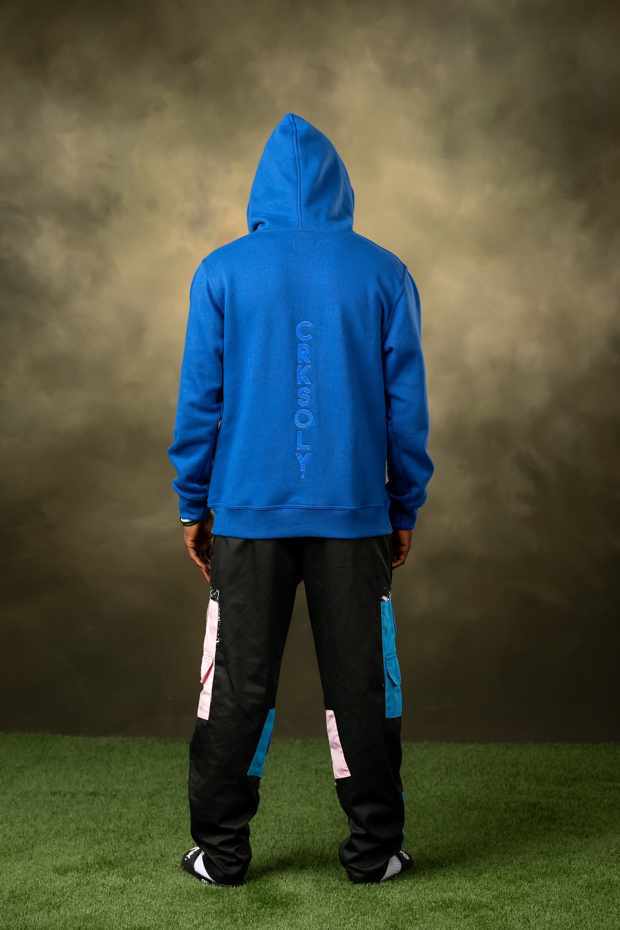 FBL. Men Blue Pocket Hoodie