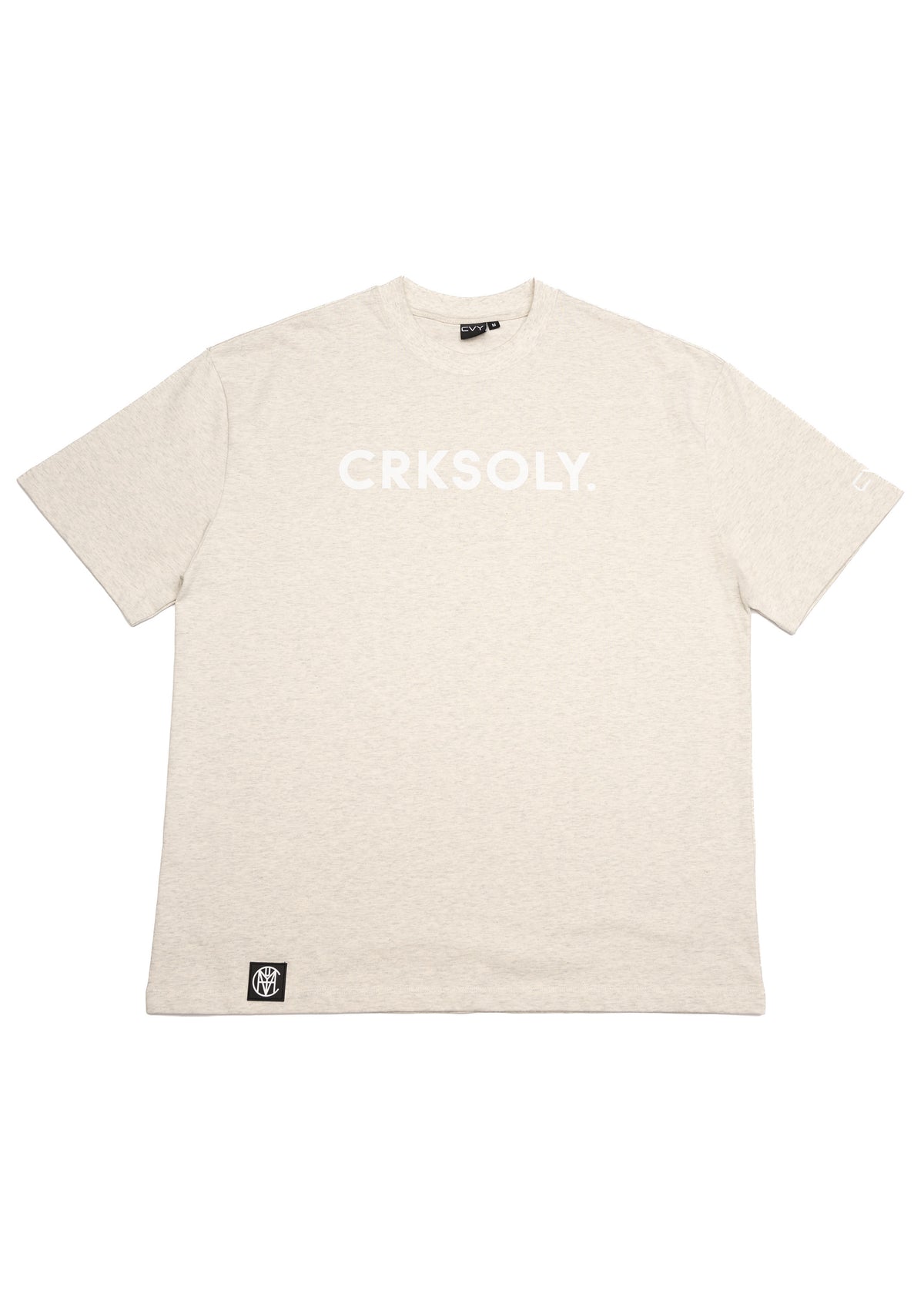 CRKSOLY. Women Oat Gray Oversize Tee, product photo 2