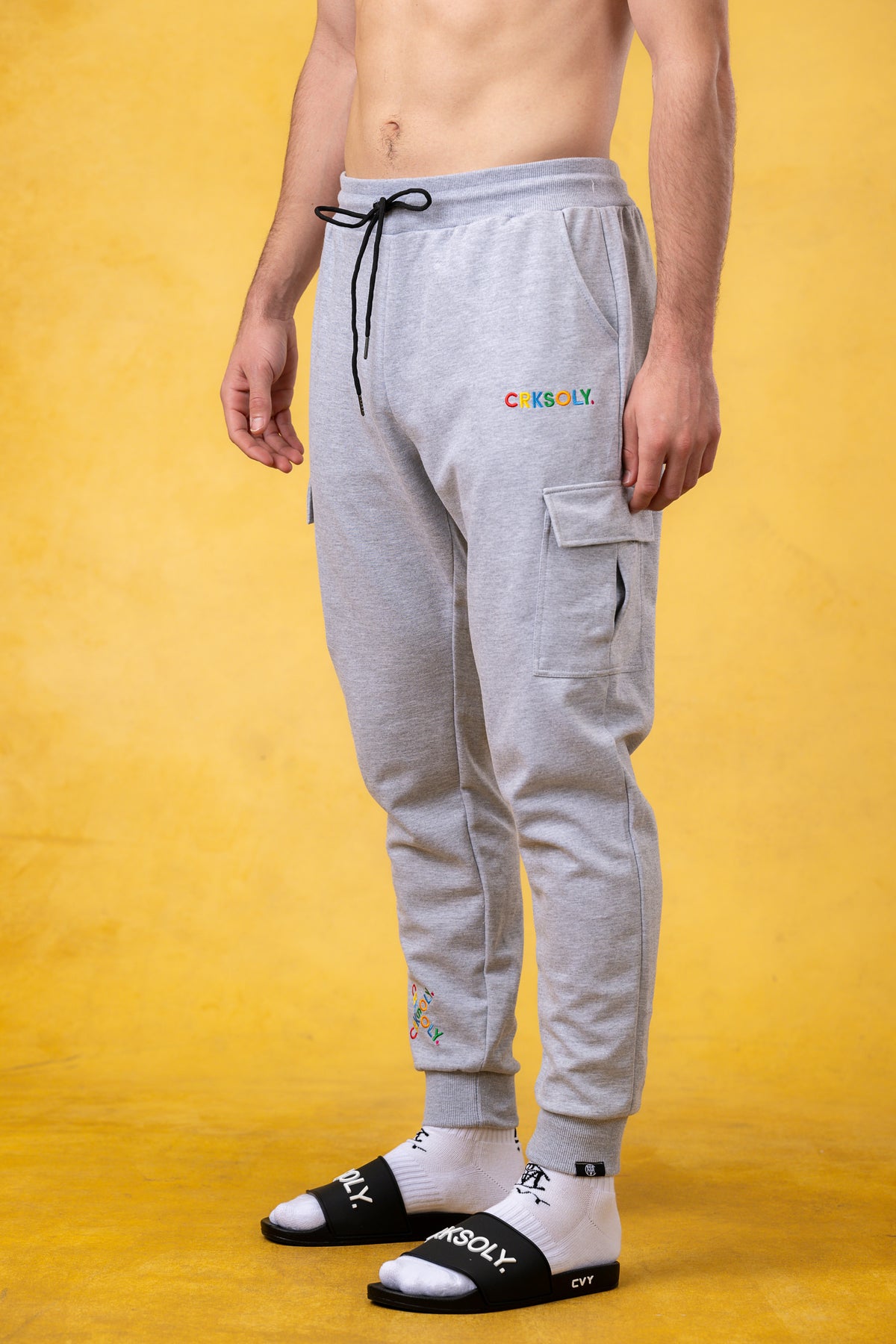 CRKSOLY. Men Cargo Joggers, product photo 3