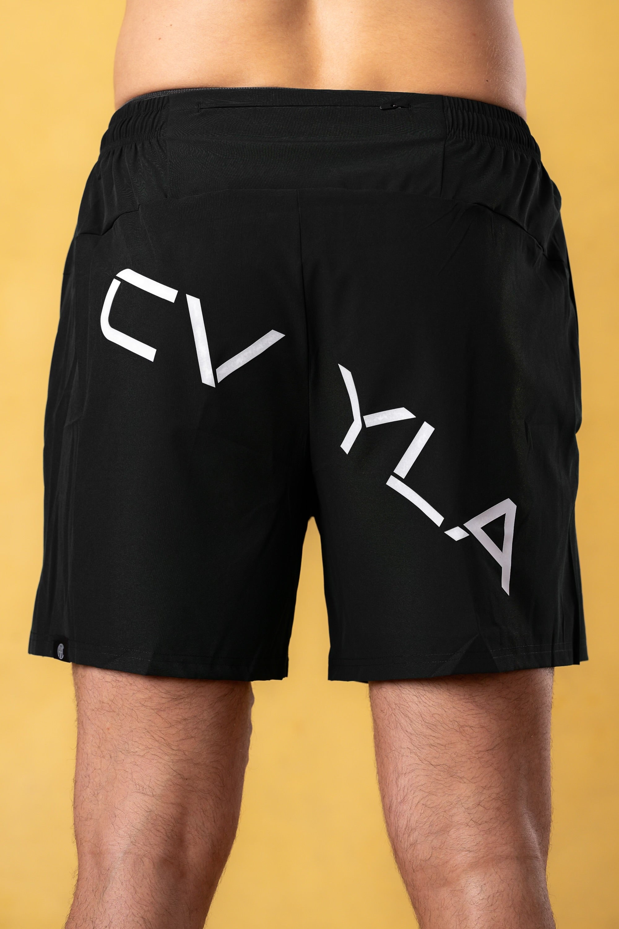 CRKSOLY. Pantalones cortos de entrenamiento negros 