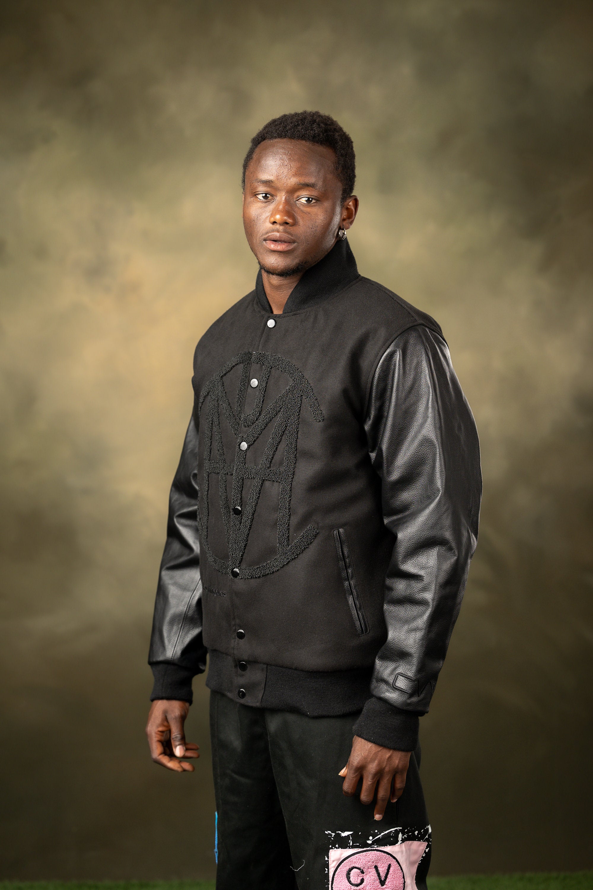 CRKSOLY. Chaqueta universitaria para hombre