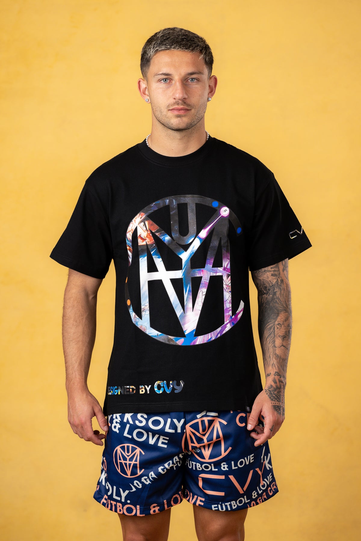 CRKSOLY. Men DBZ Anime Style Tee, product photo 1