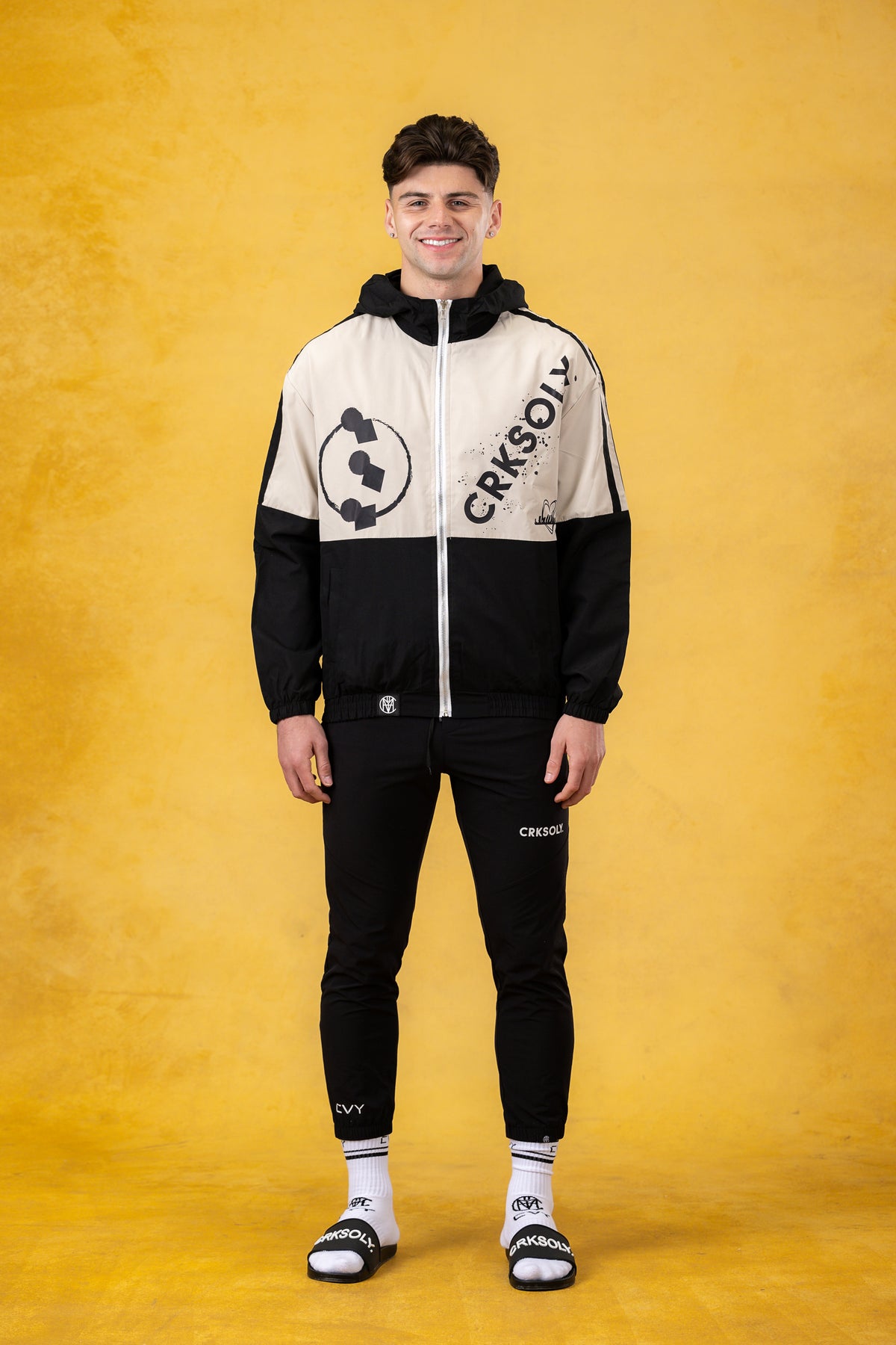 CRKSOLY. Men Retro-Modern Windbreaker Jacket, product photo 3