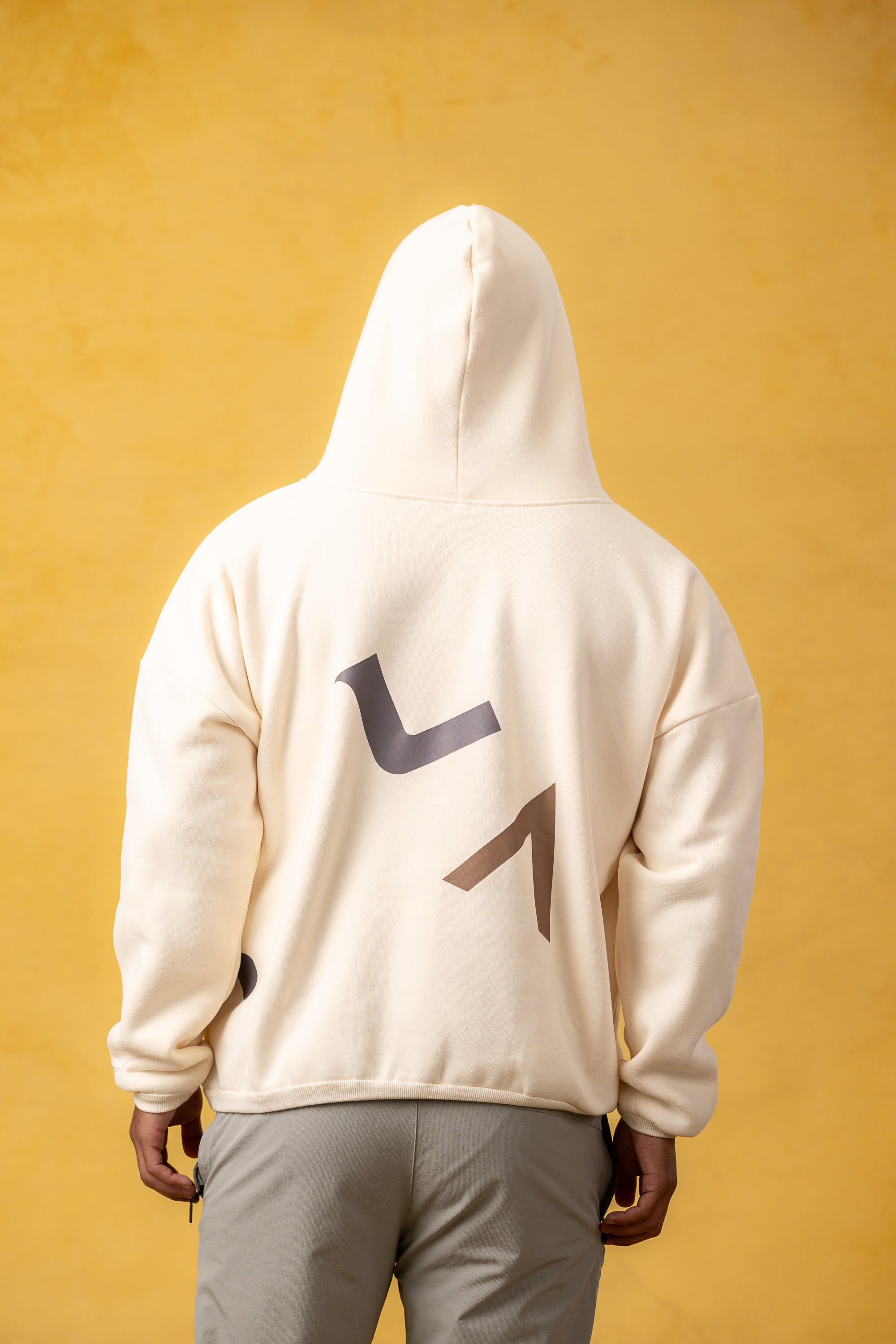 Sudadera con capucha negra borrosa para hombre de CVYLA