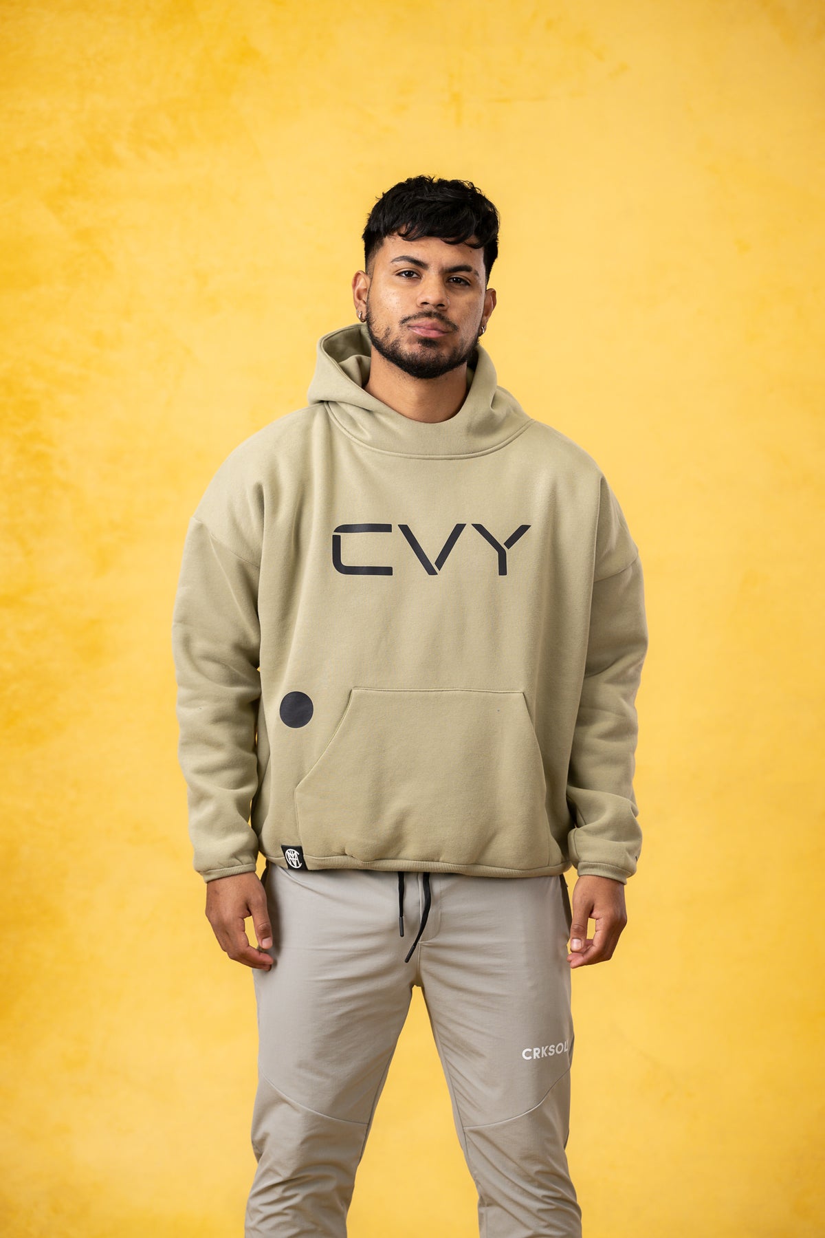 CVYLA Men Crop Oversize Hoodie, product photo 15