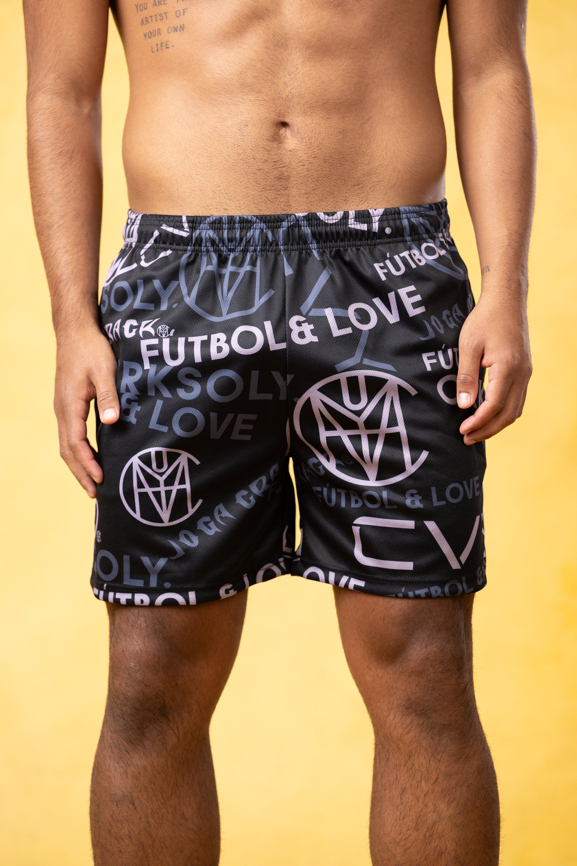 CRKSOLY. Men 5’ Monogram Shorts