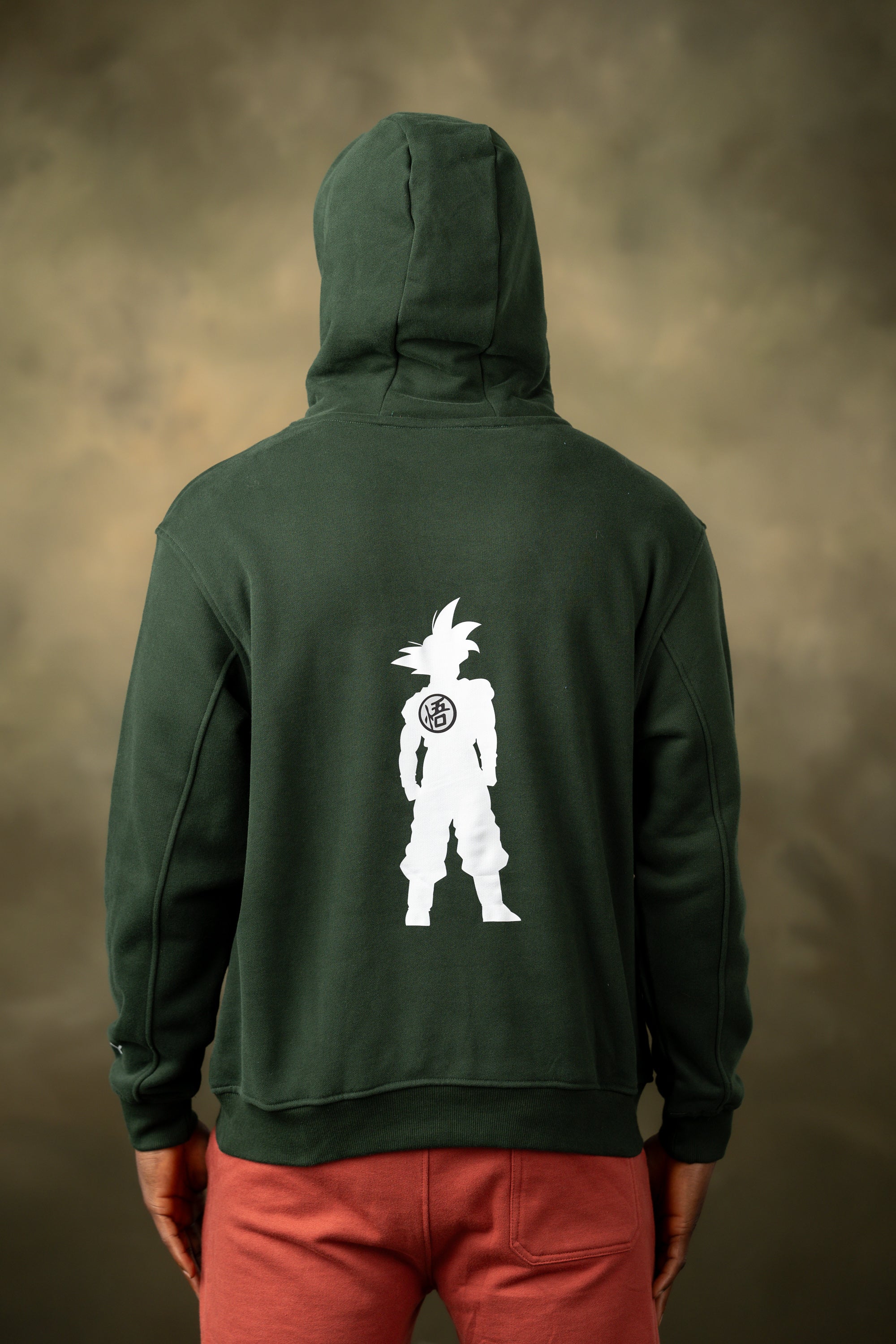 Sudadera con capucha negra borrosa para hombre de CVYLA