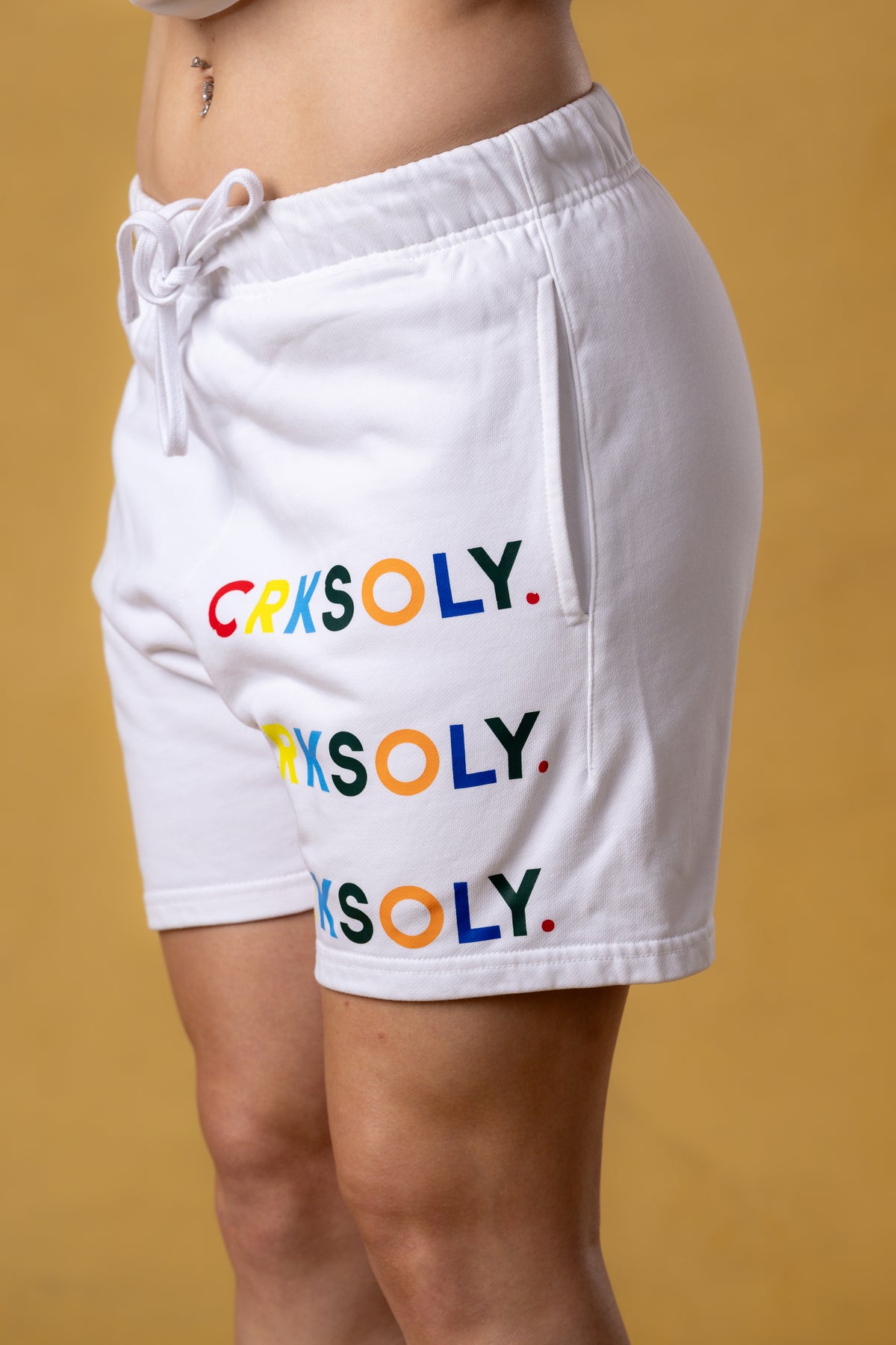 CRKSOLY. Women Colors Sweat Shorts, product photo 4
