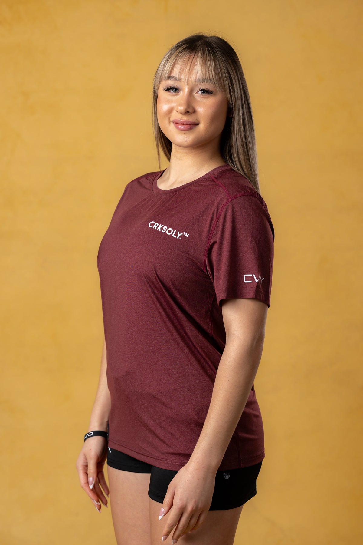 CRKSOLY. Women Blur Training Top, product photo 3