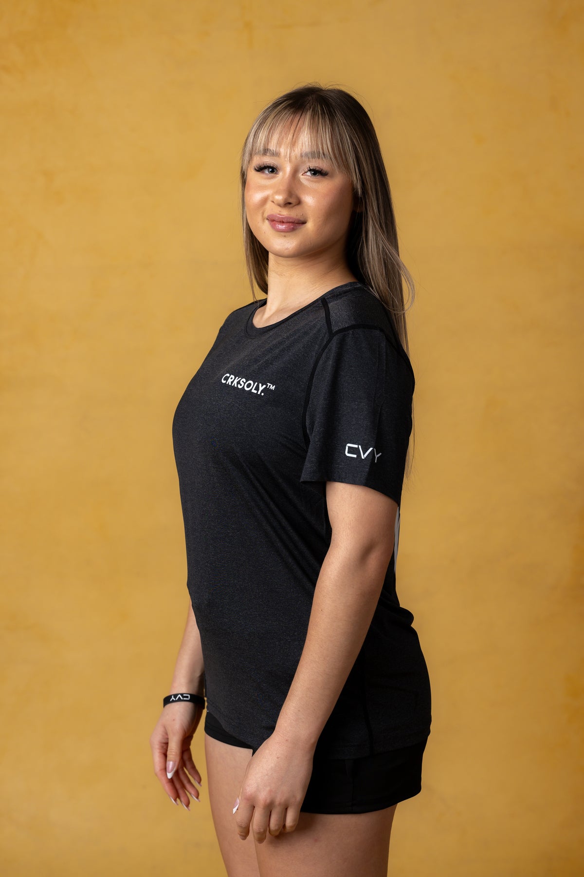 CRKSOLY. Women Blur Training Top, product photo 10