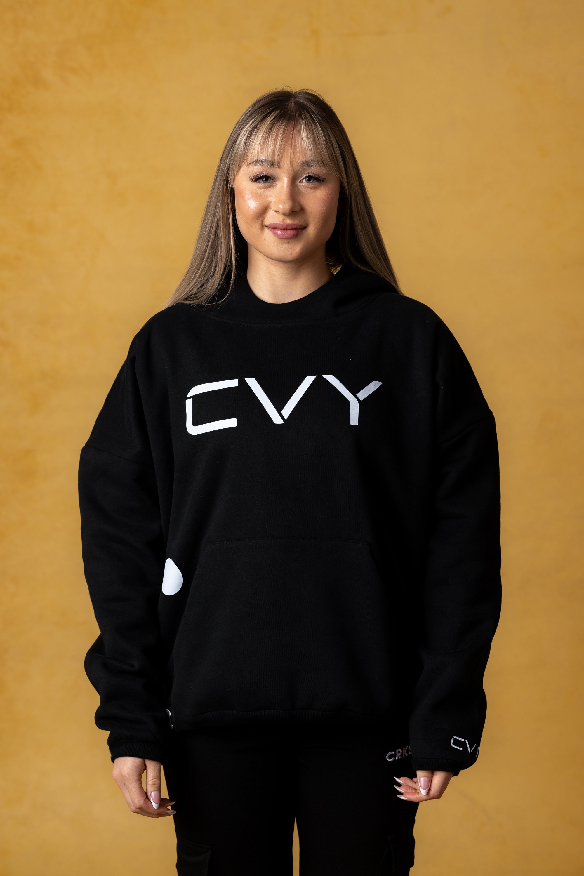 CVYLA Women Crop Oversize Hoodie
