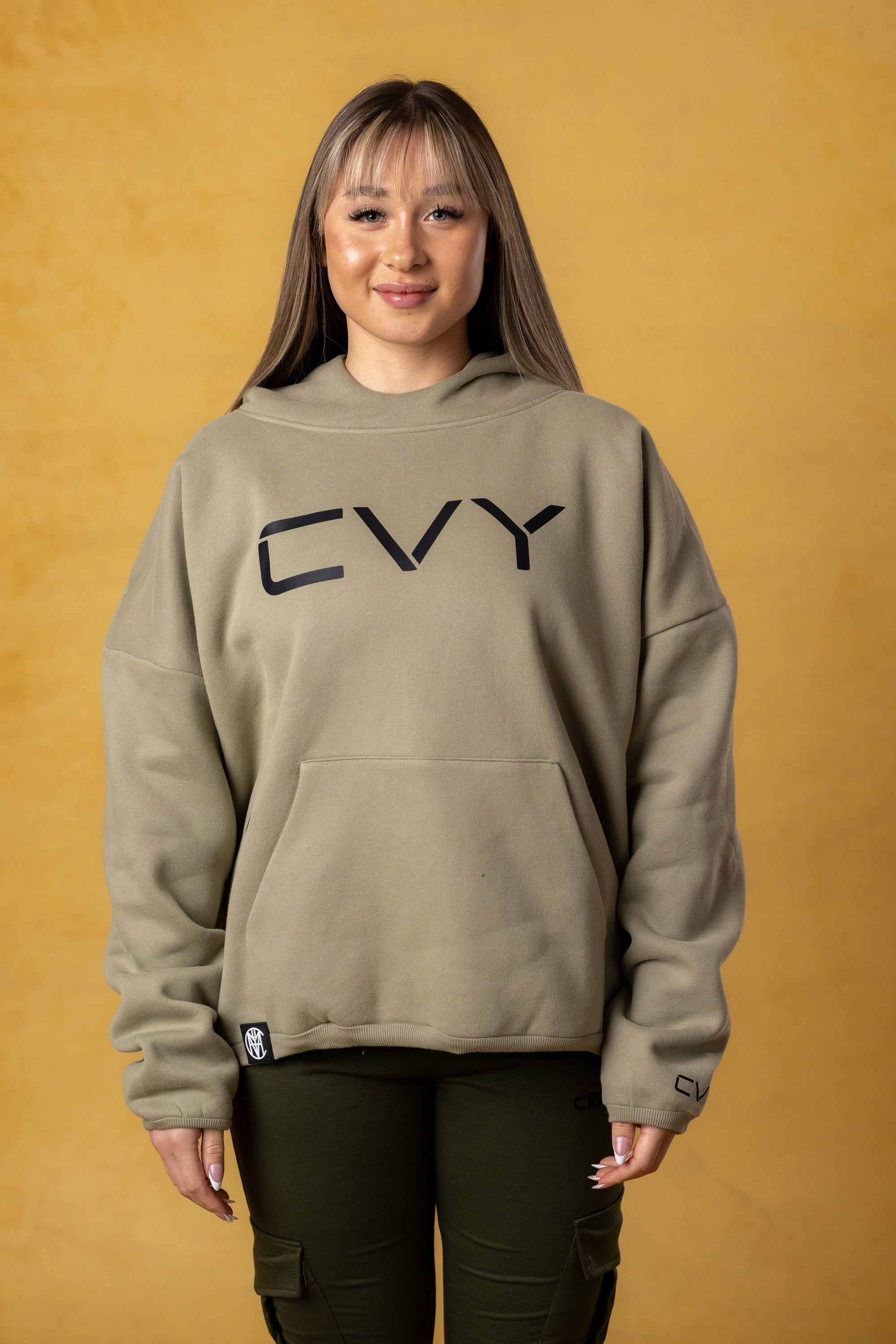 CVYLA Women Crop Oversize Hoodie