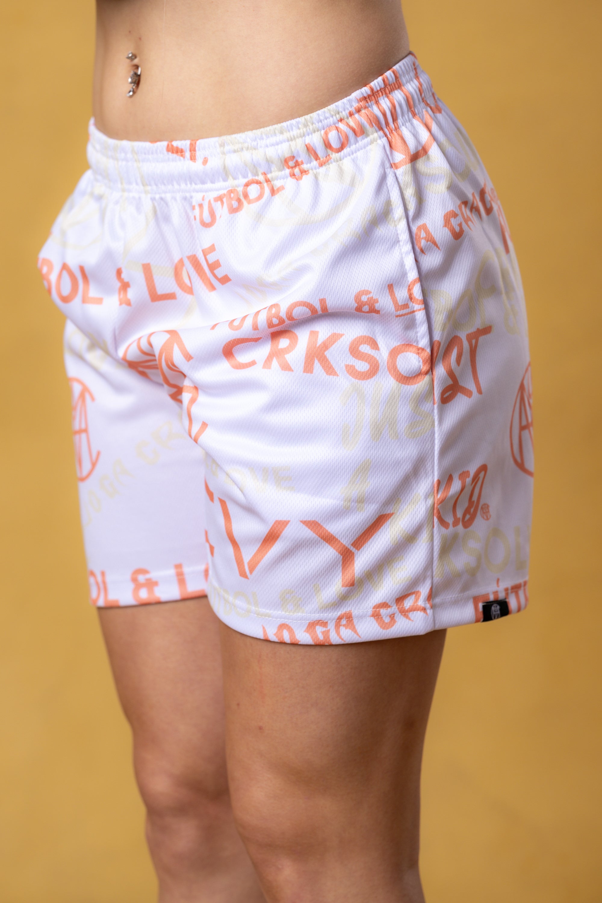 CRKSOLY. Women 5’ Monogram Shorts
