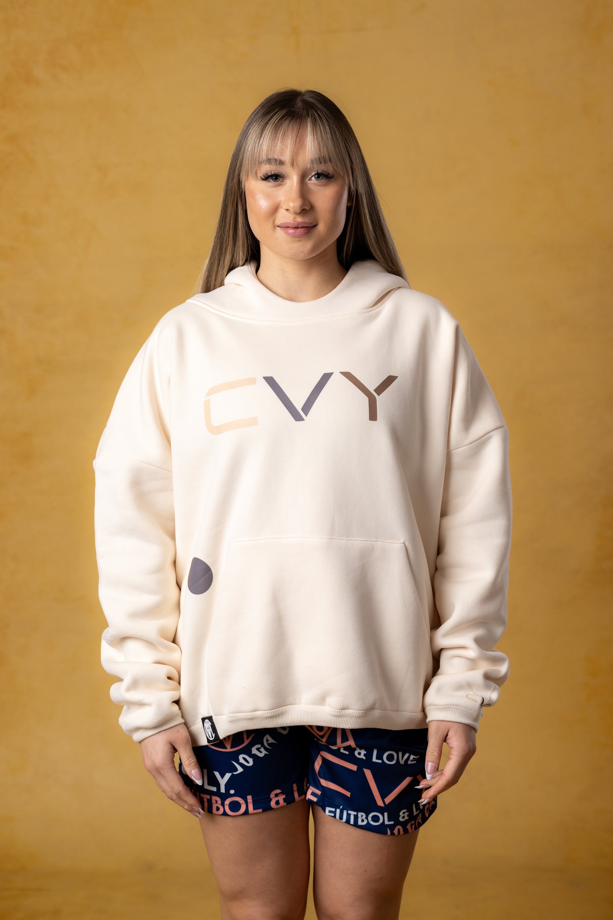 CVYLA Women Crop Oversize Hoodie