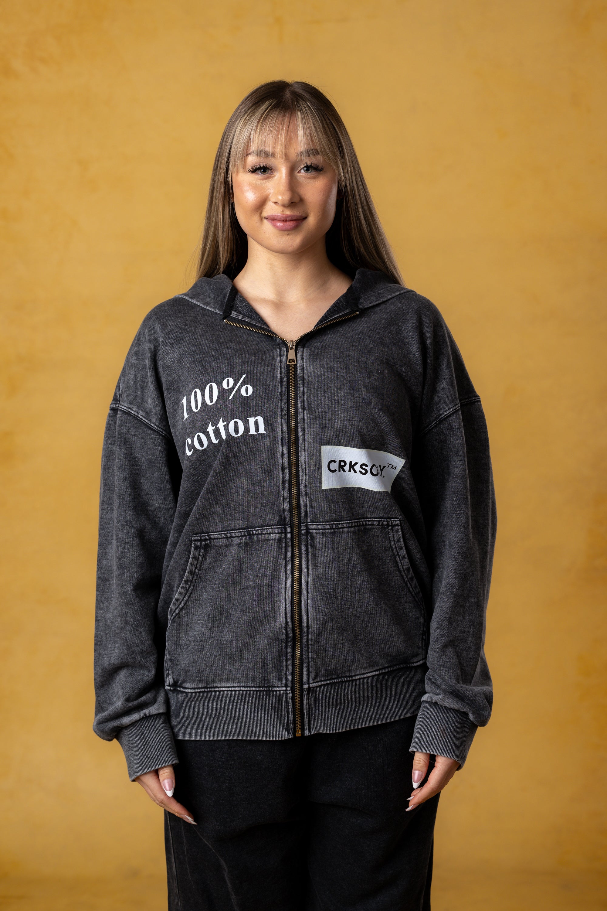 CRKSOLY. Women Virgil Fade Sweatshirt