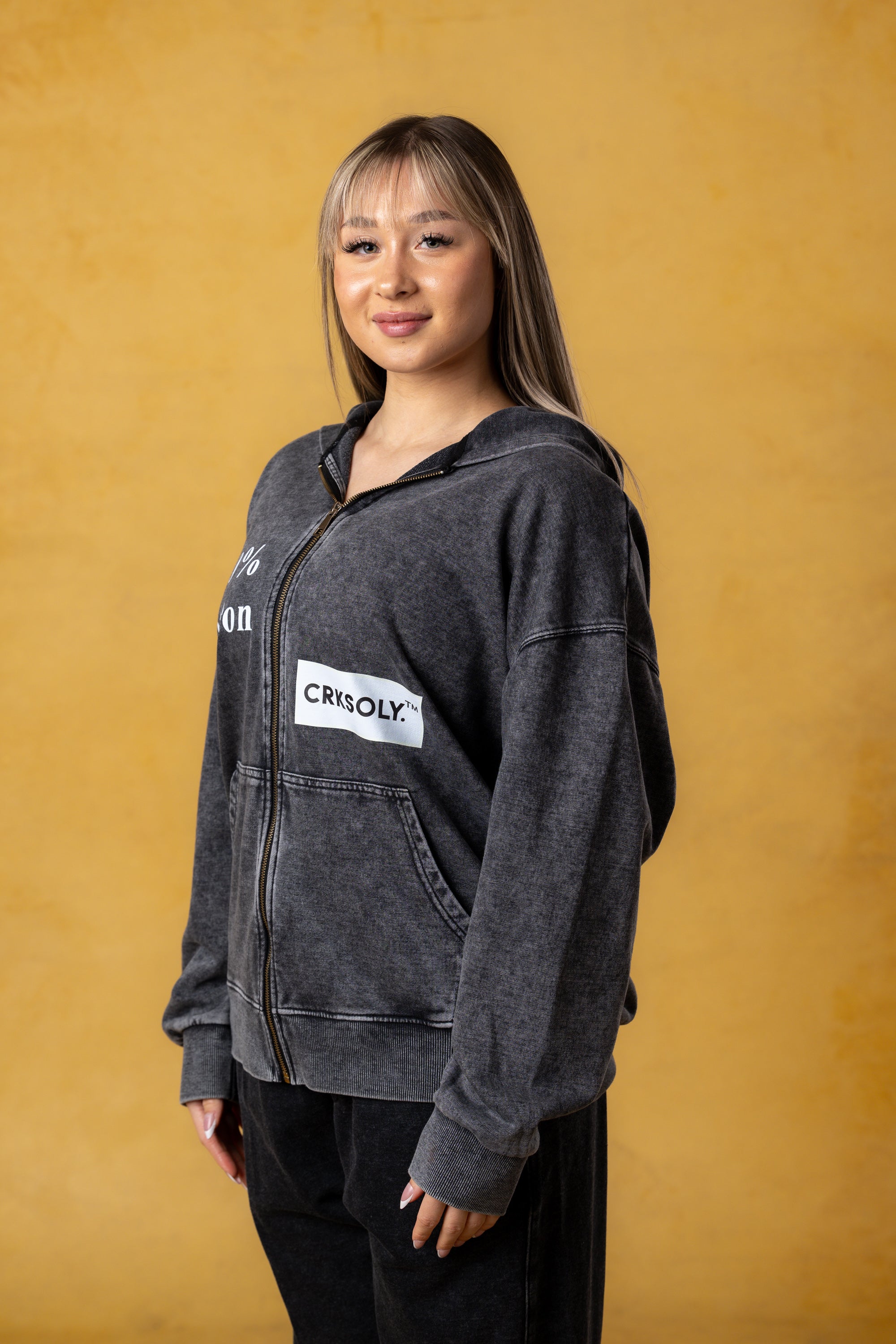 CRKSOLY. Women Virgil Fade Sweatshirt