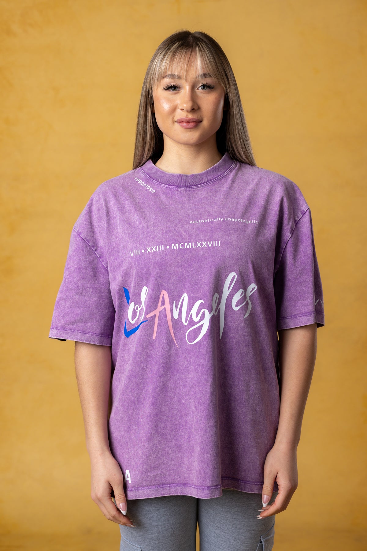 CVYLA Women Aesthetically Unapologetic Oversize Cotton Tee, product photo 14