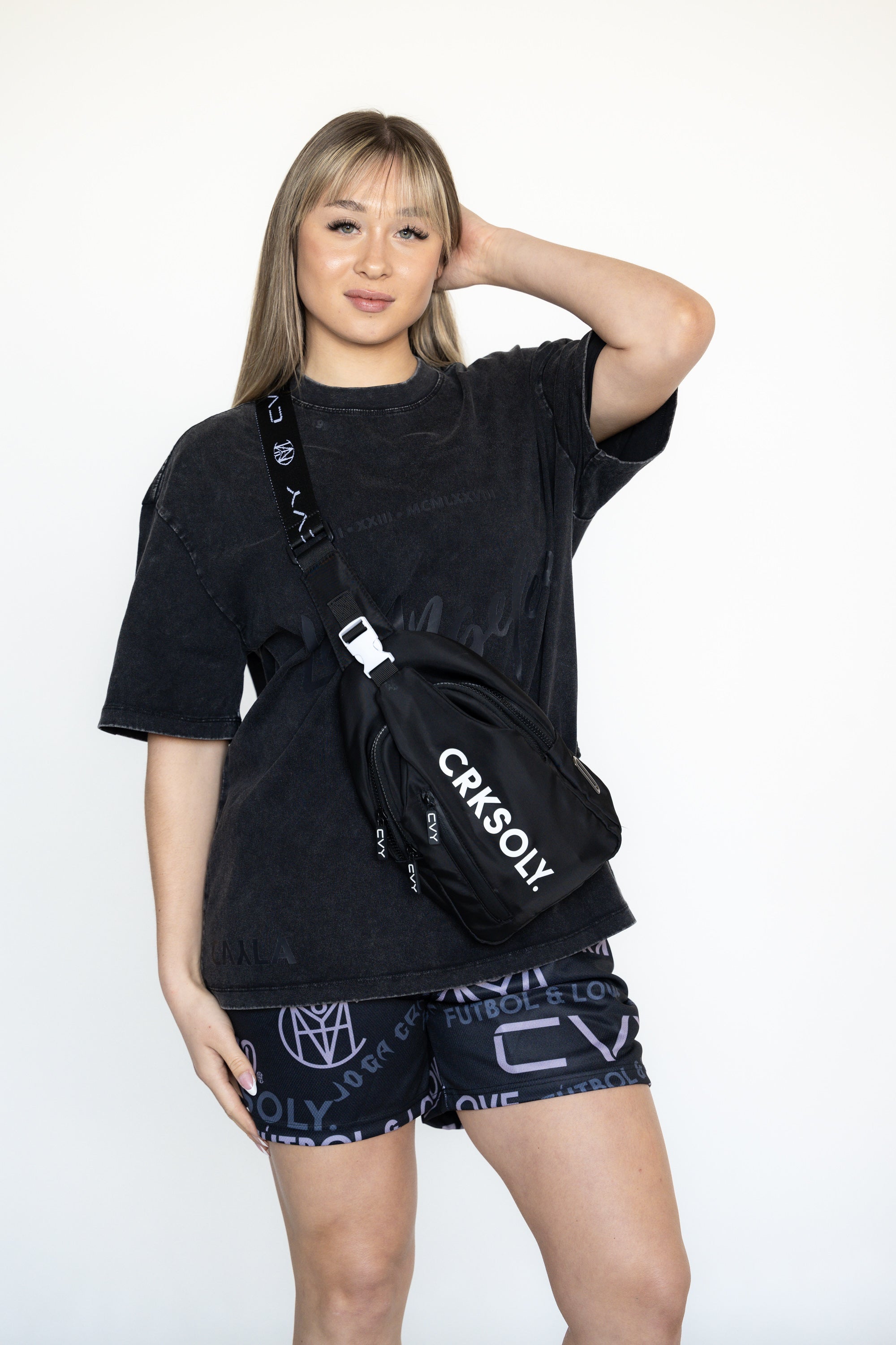 CRKSOLY. Sand Crossbody Backpack