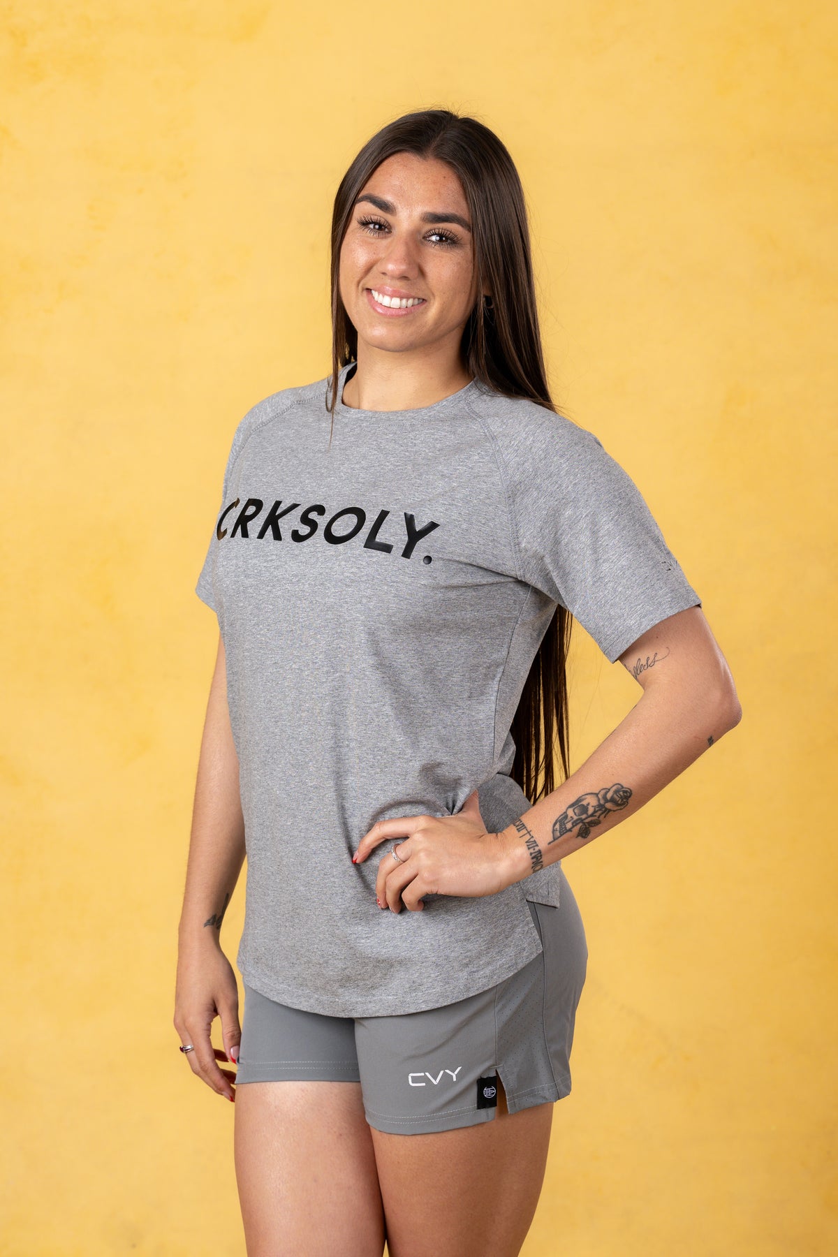 CRKSOLY. Women Cotton-Elastic Tee, product photo 3