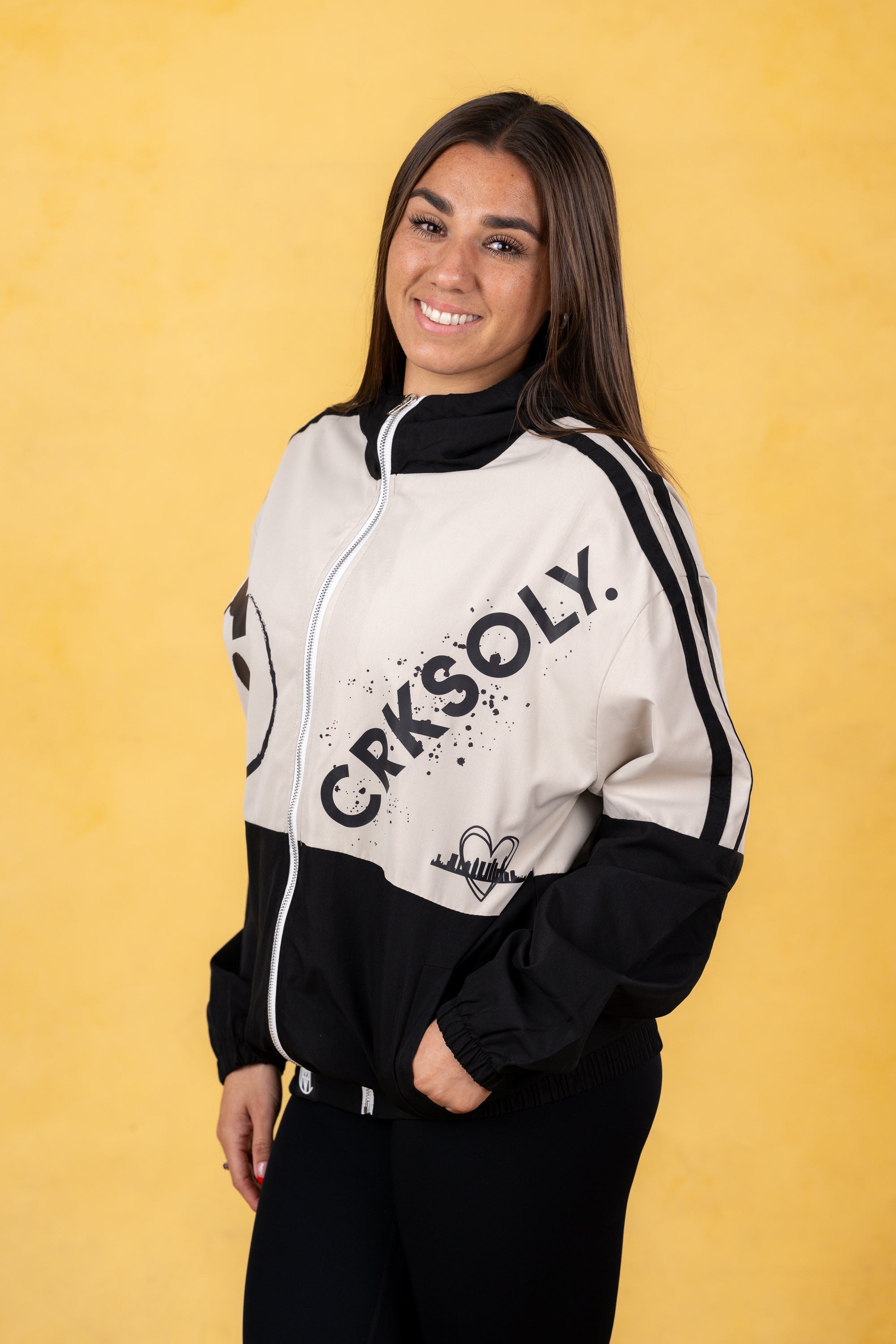 CRKSOLY. Women Retro-Modern Windbreaker Jacket