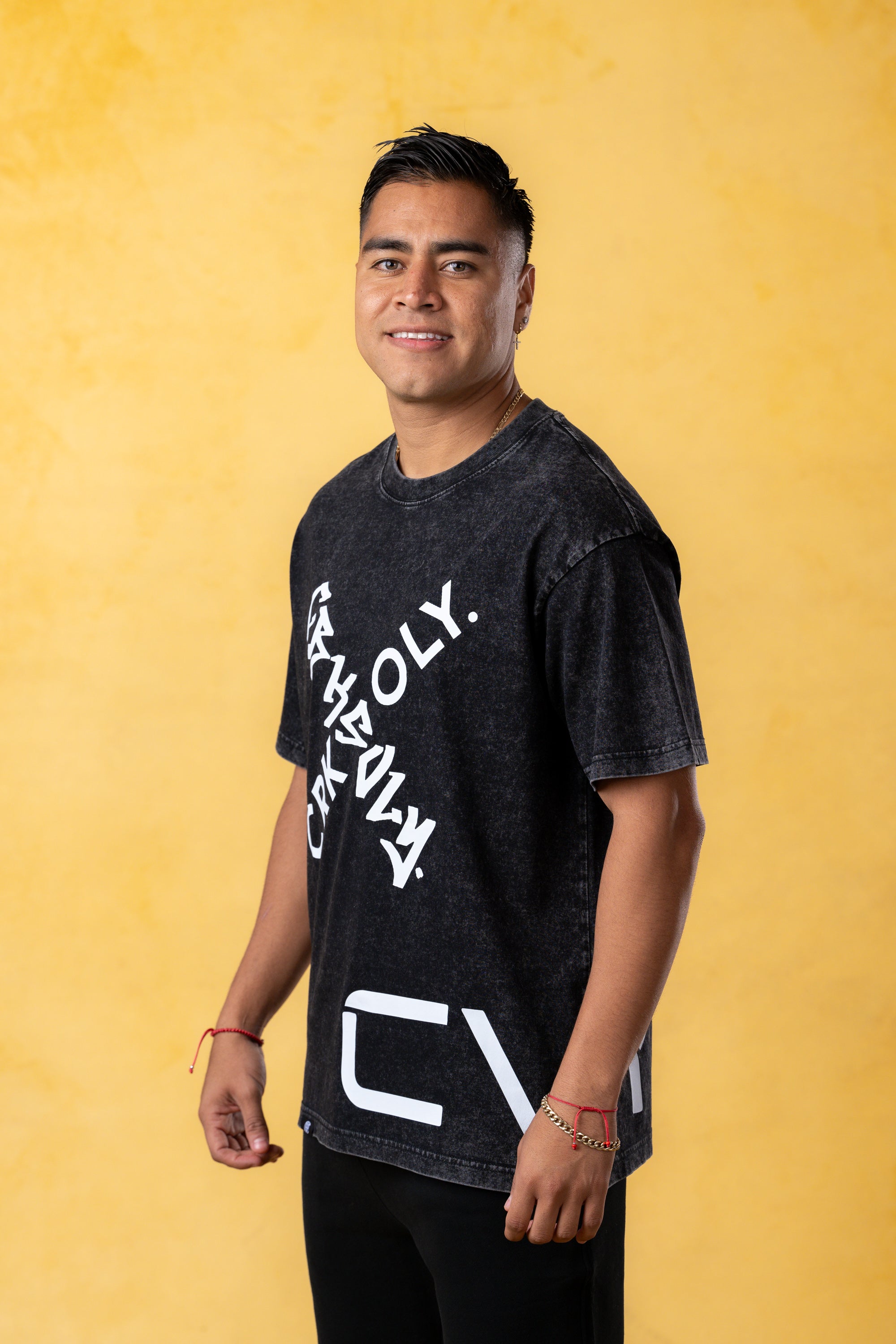 CRKSOLY. Men Faded Wash X-OLY. Tee