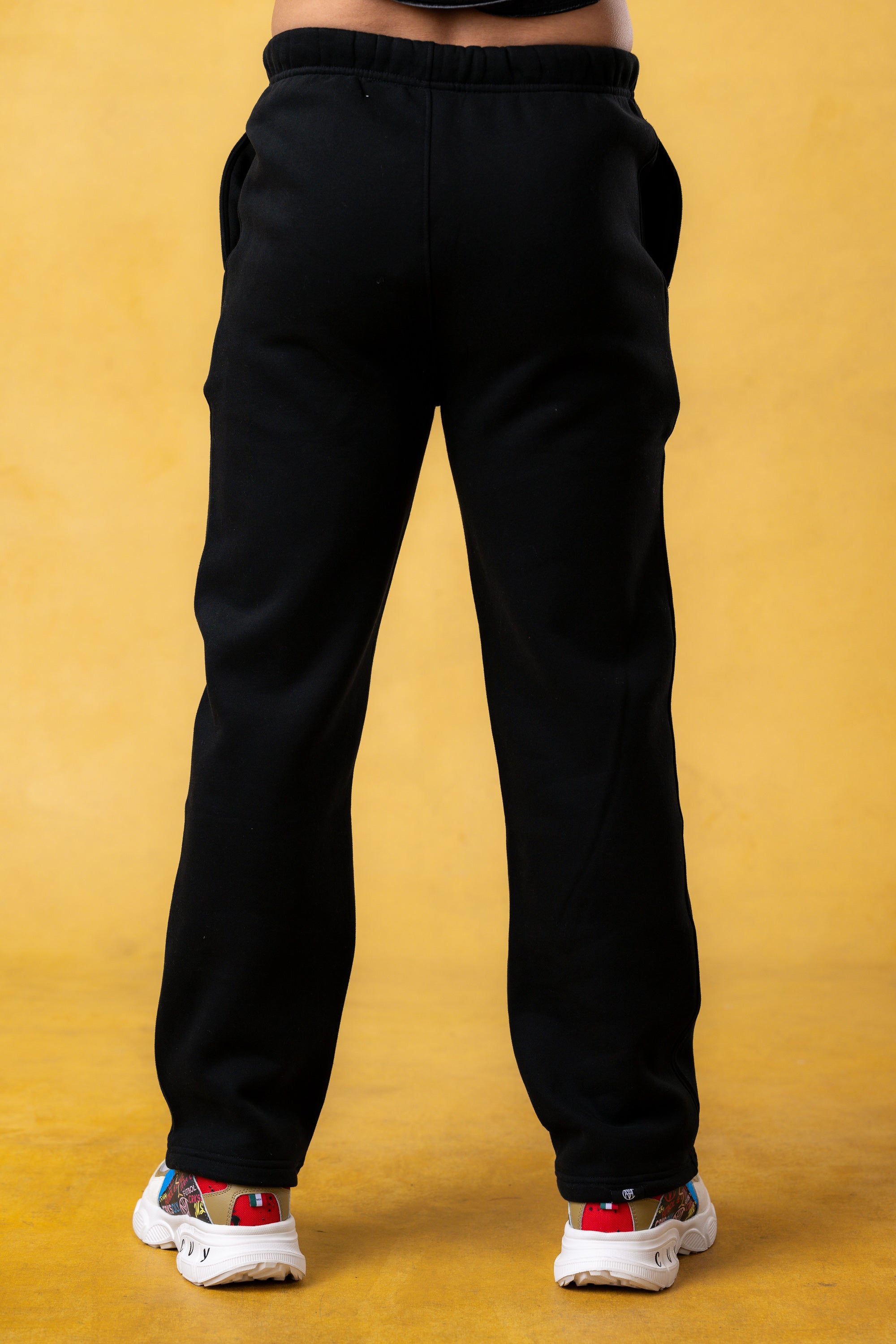 CRKSOLY. Men Cut-Off Sweatpants