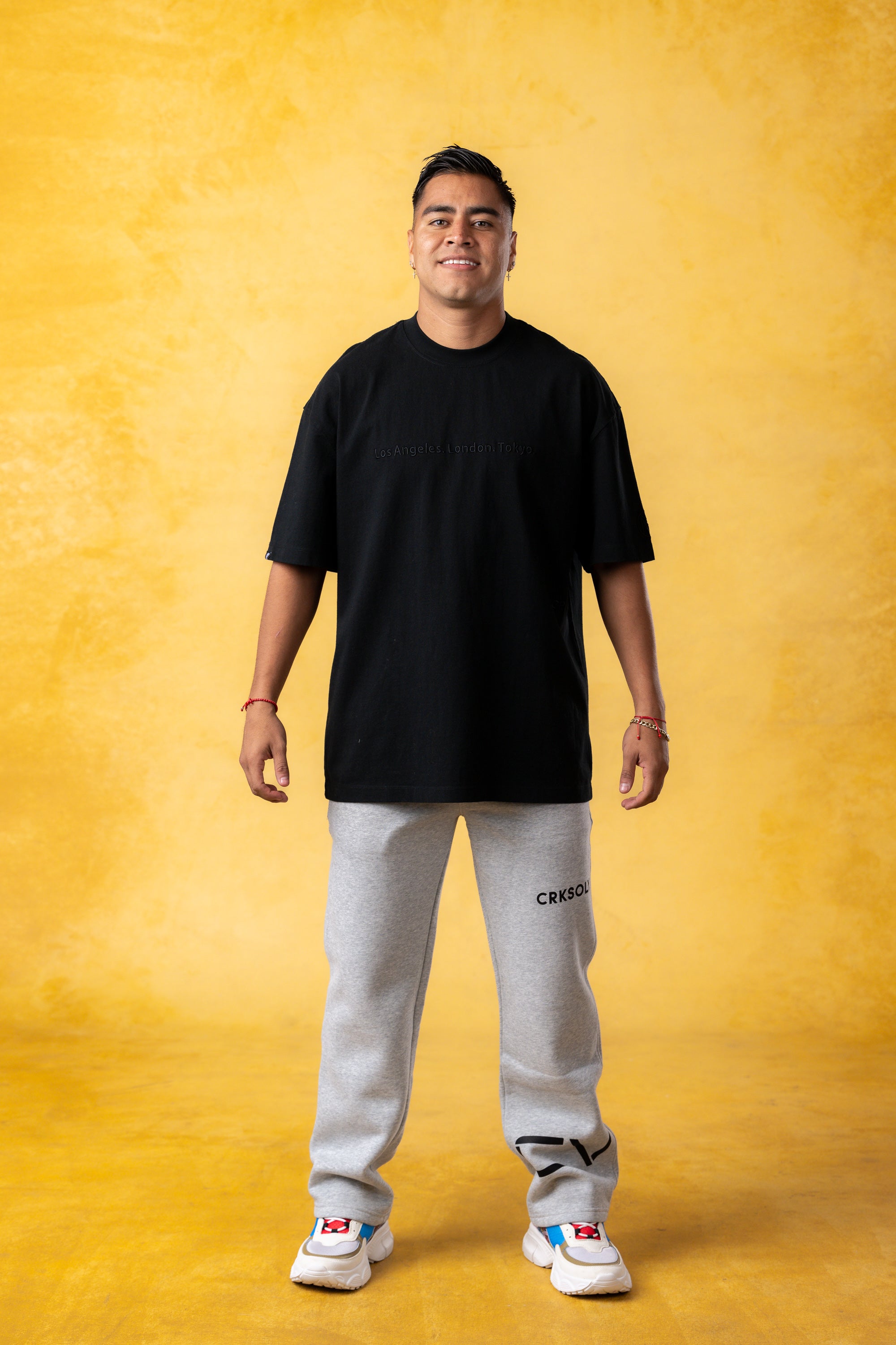 CRKSOLY. Men LA-London-Tokyo Cotton T-Shirt