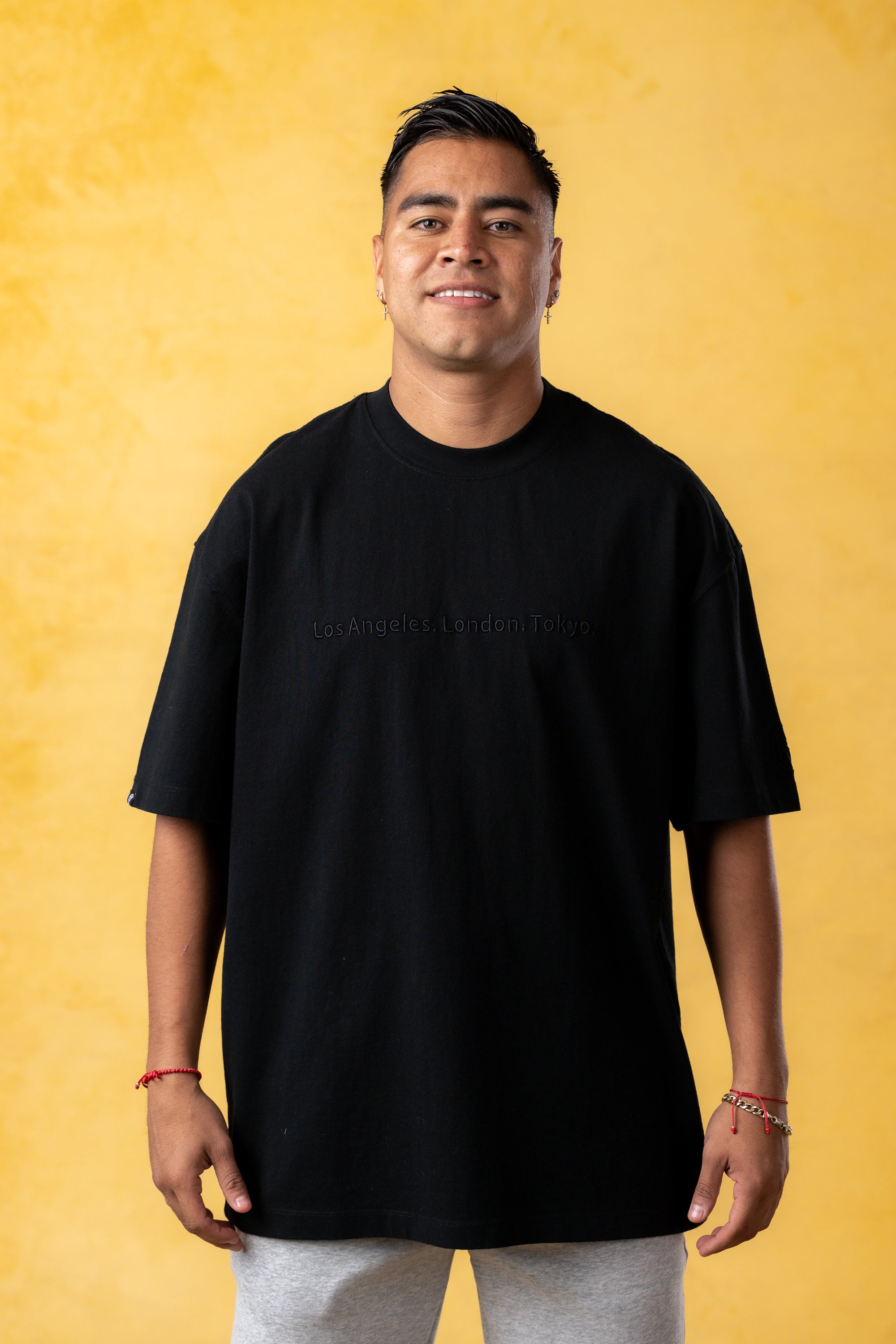 CRKSOLY. Men LA-London-Tokyo Cotton T-Shirt