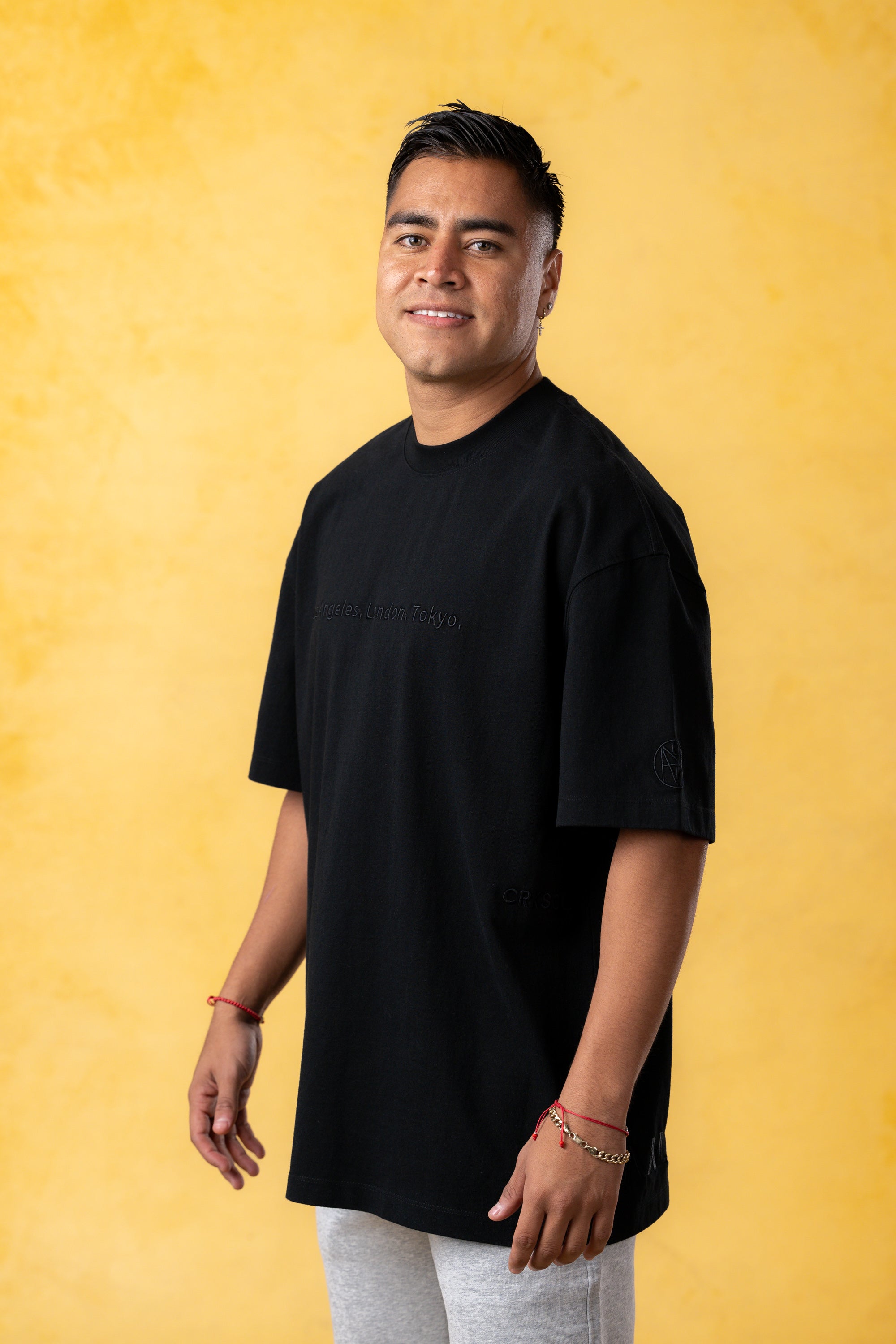 CRKSOLY. Men LA-London-Tokyo Cotton T-Shirt