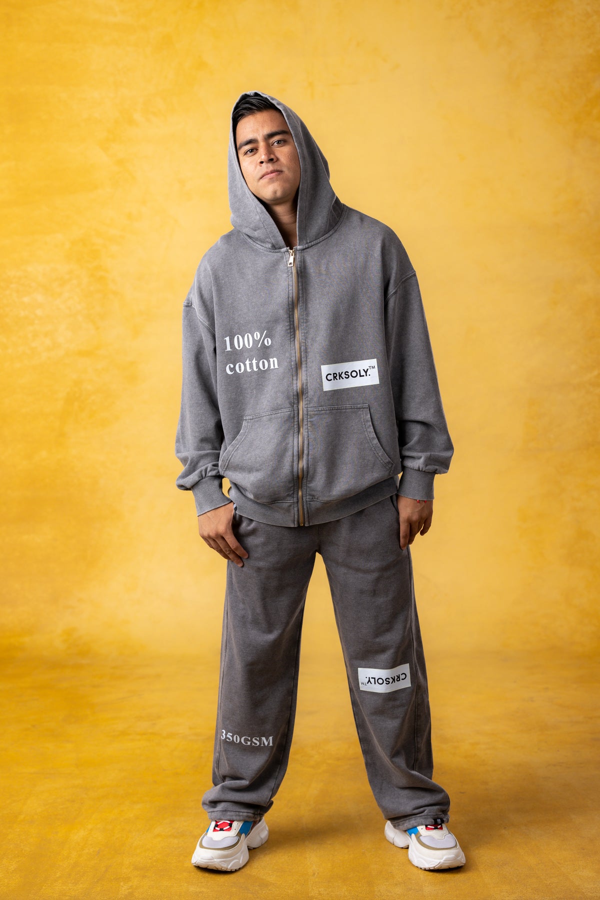 CRKSOLY. Men Virgil Fade Sweatpants, product photo 17