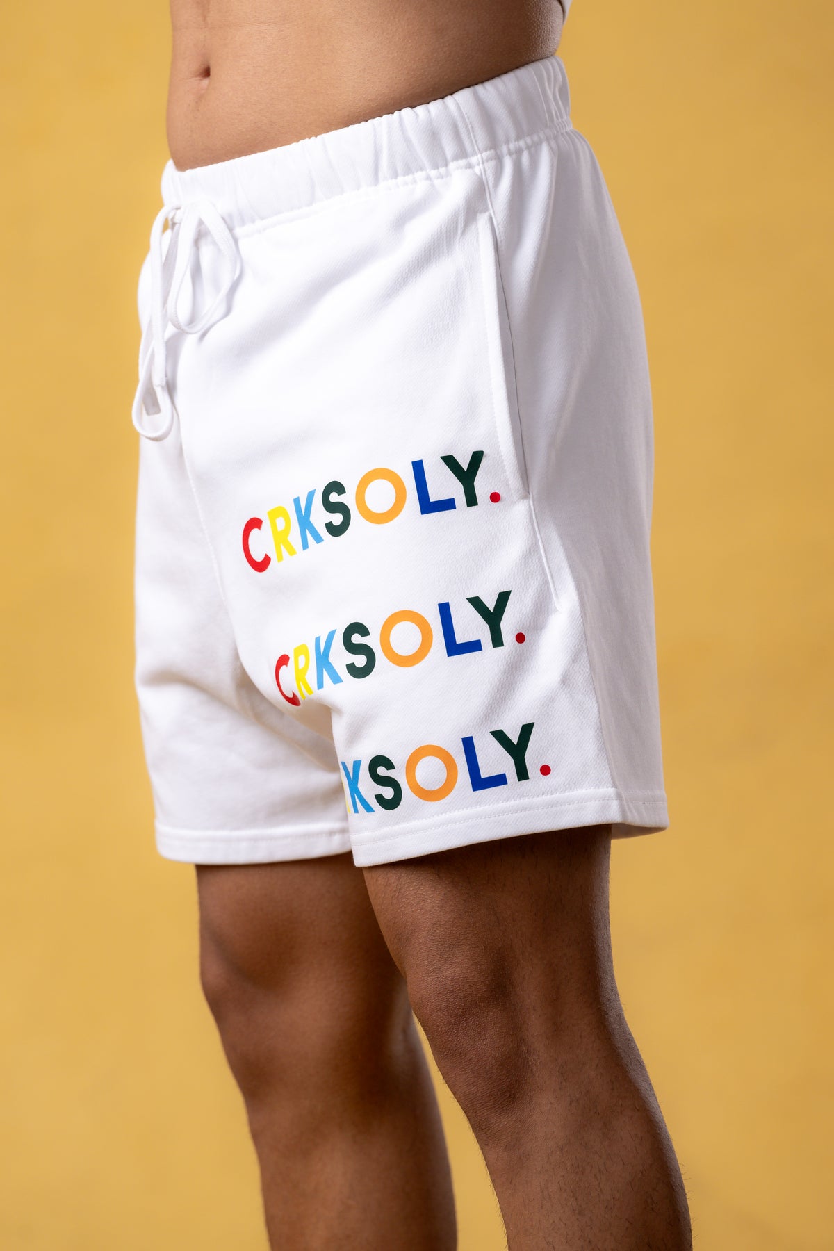 CRKSOLY. Men Colors Sweat Shorts, product photo 4