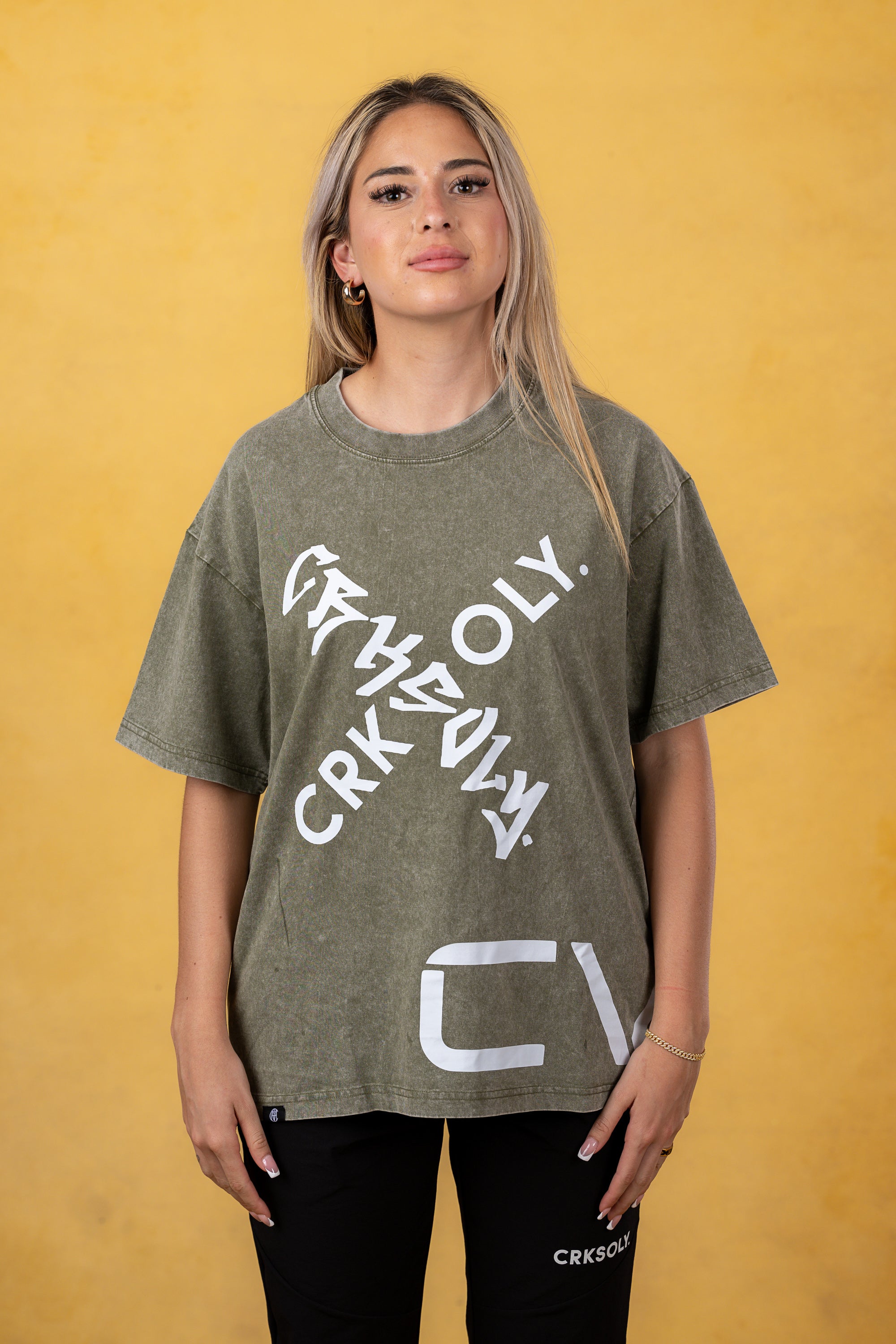 CRKSOLY. Women Faded Wash X-OLY. Tee