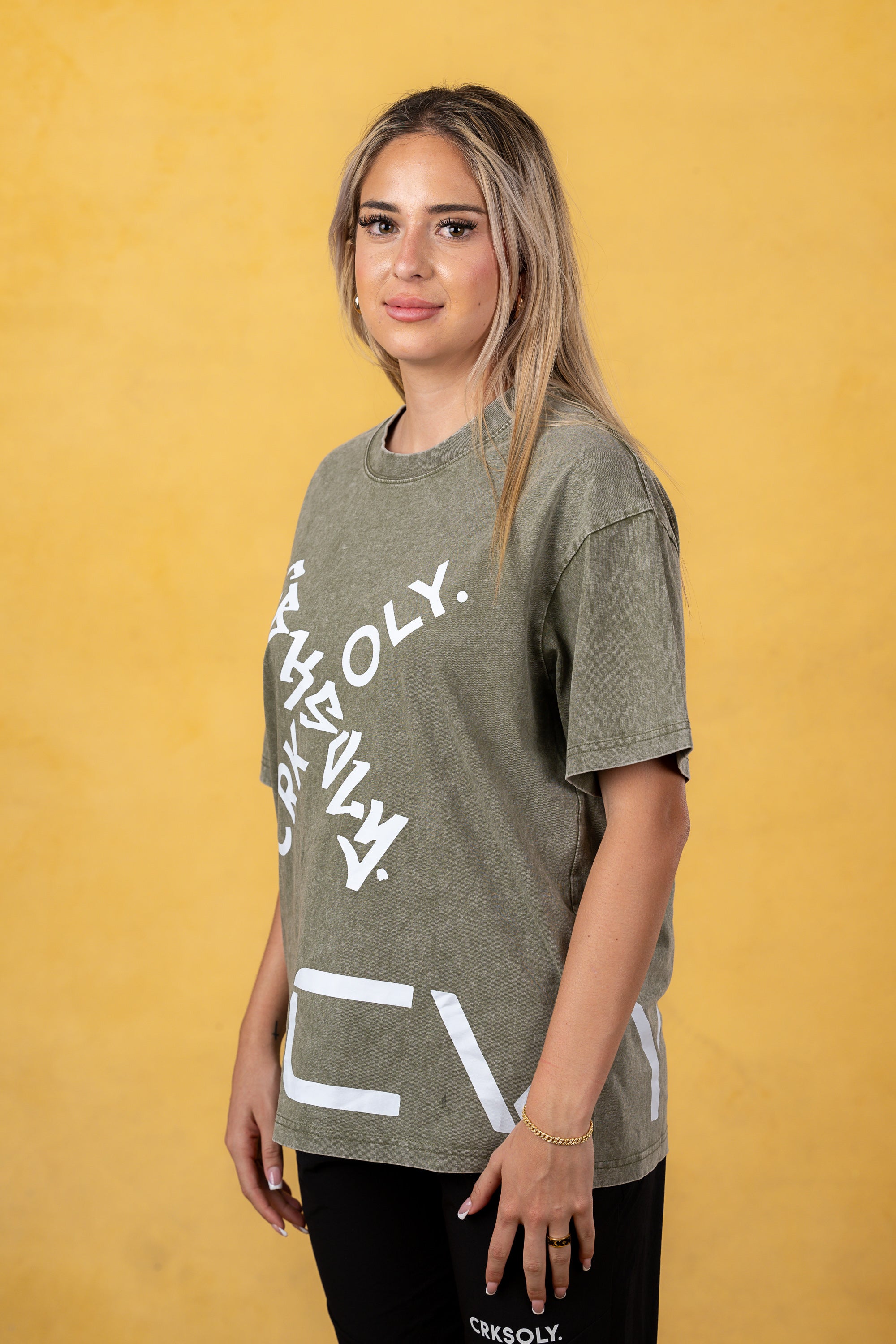 CRKSOLY. Women Faded Wash X-OLY. Tee