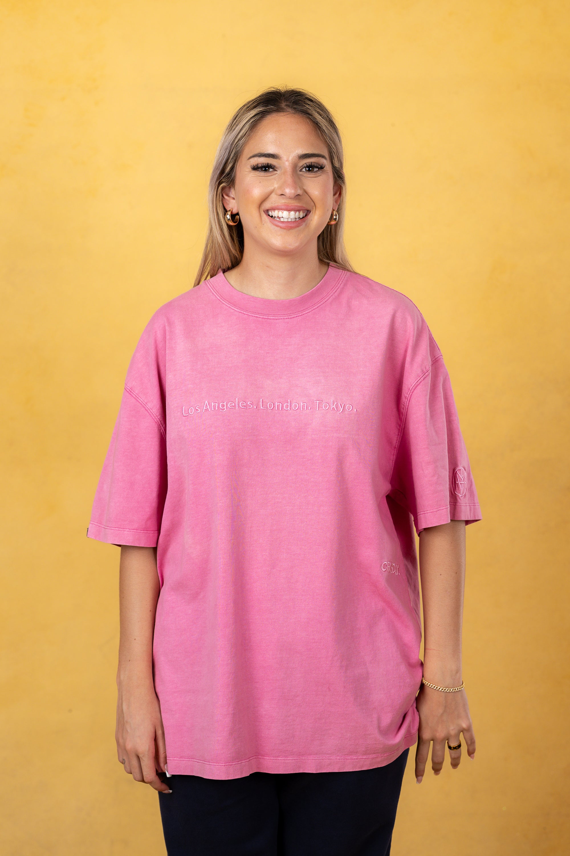 CRKSOLY. Women LA-London-Tokyo Cotton T-Shirt