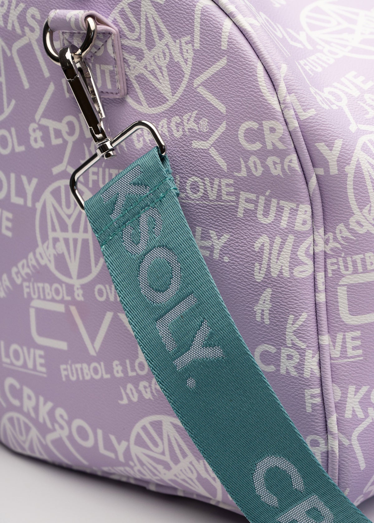 CRKSOLY. Latin Lavender Leather Duffle Bag, product photo 4