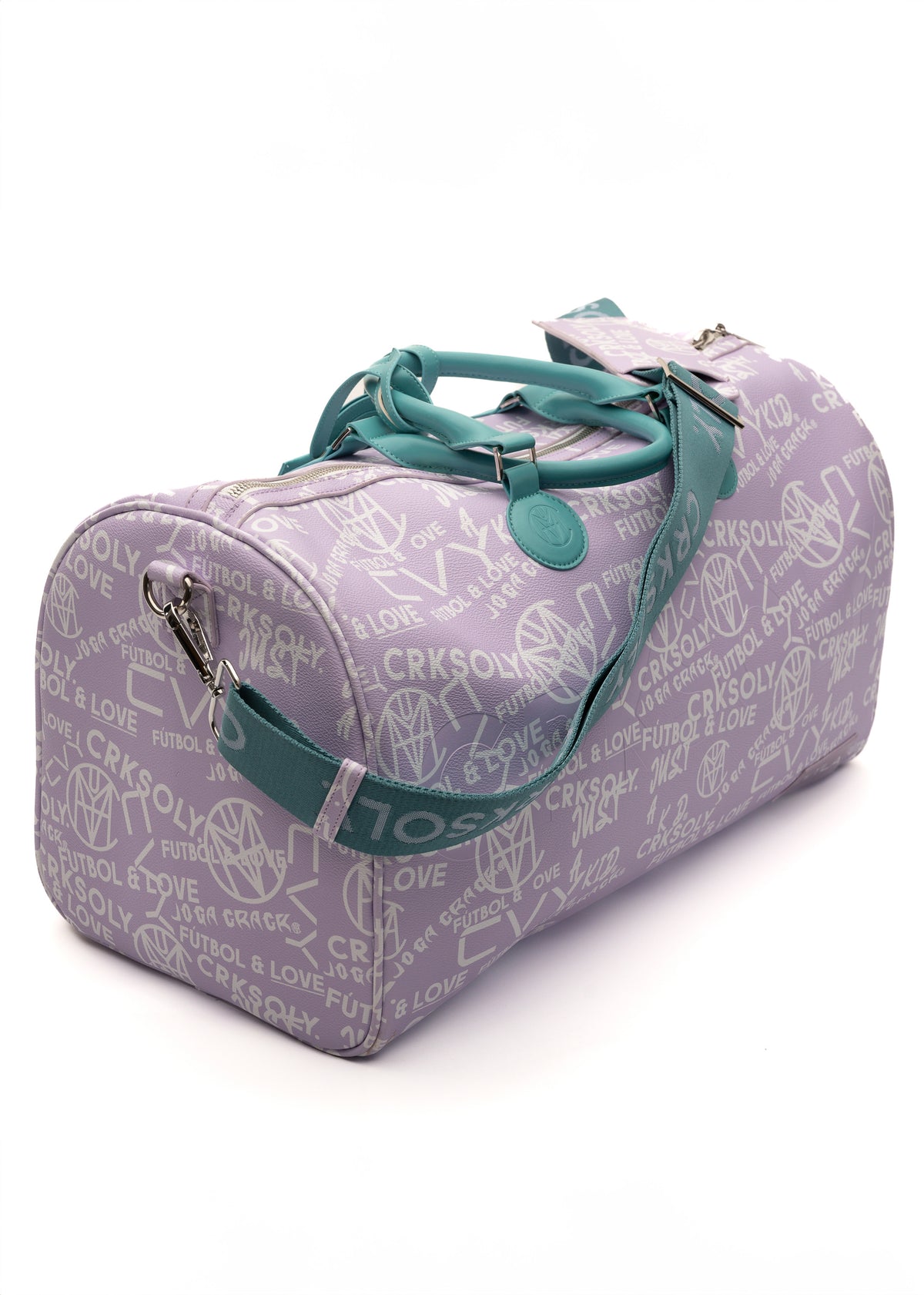 CRKSOLY. Latin Lavender Leather Duffle Bag, product photo 17