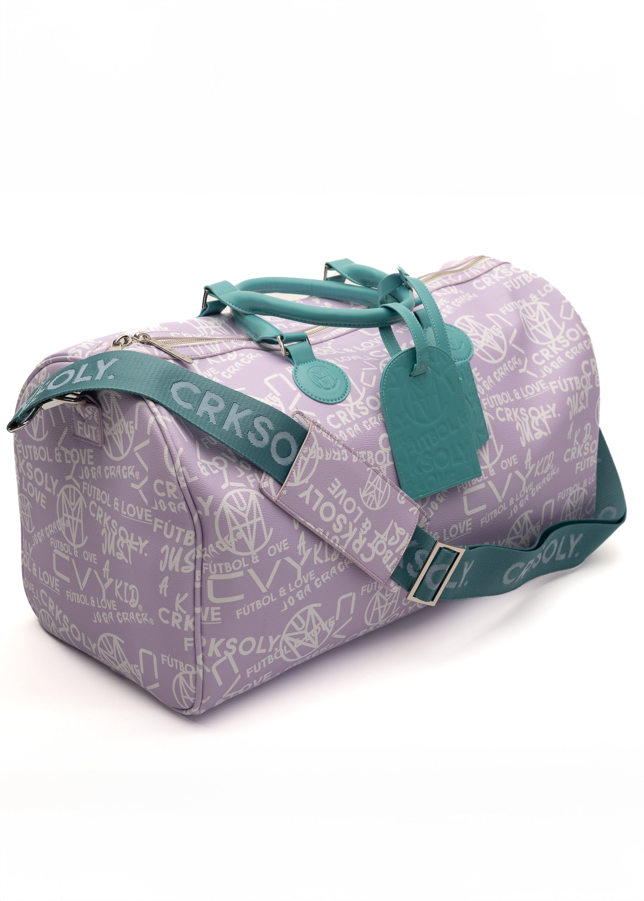 CRKSOLY. Bolso de mano de piel color lavanda latina