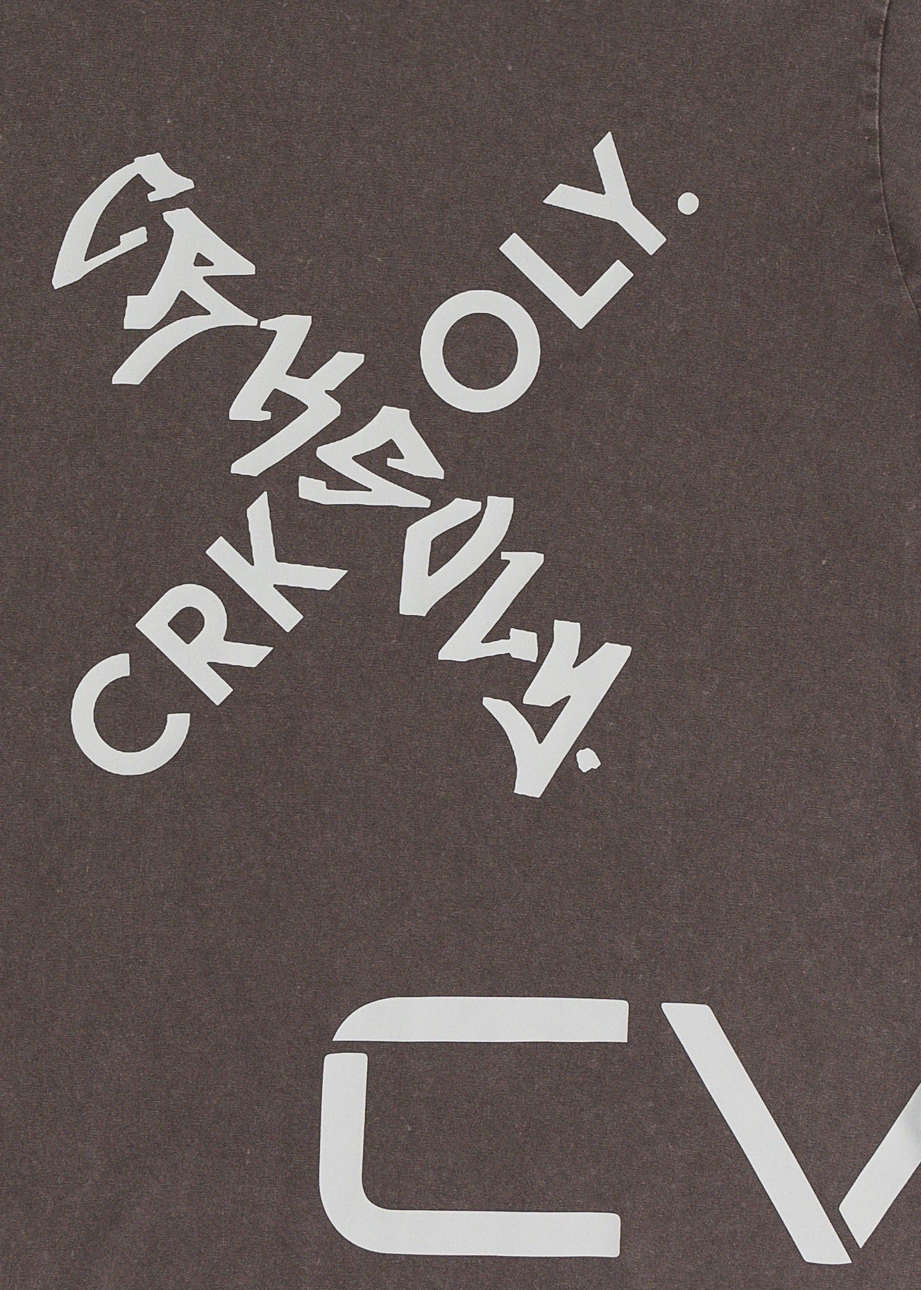 CRKSOLY. Men Faded Wash X-OLY. Tee