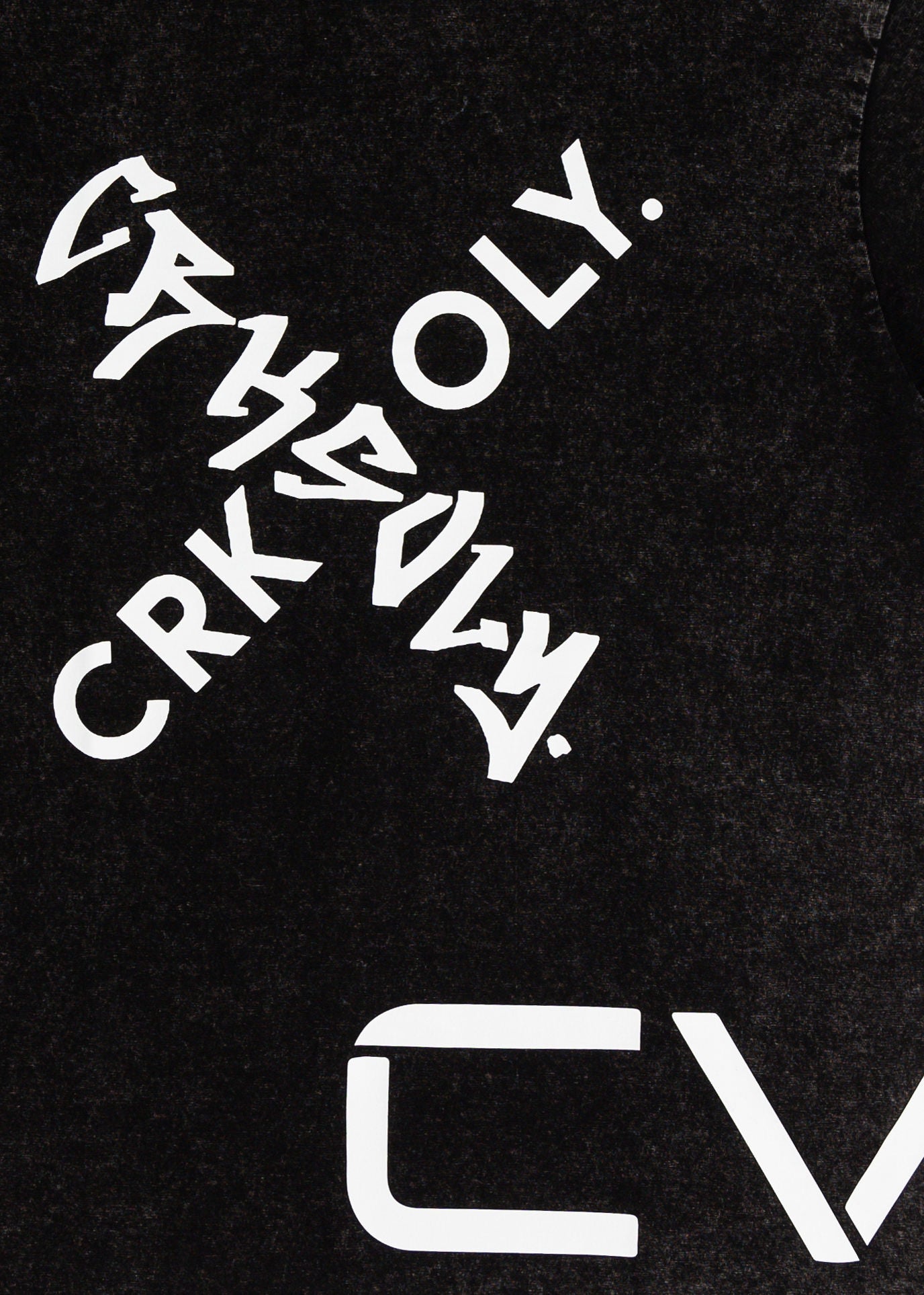 CRKSOLY. Men Faded Wash X-OLY. Tee