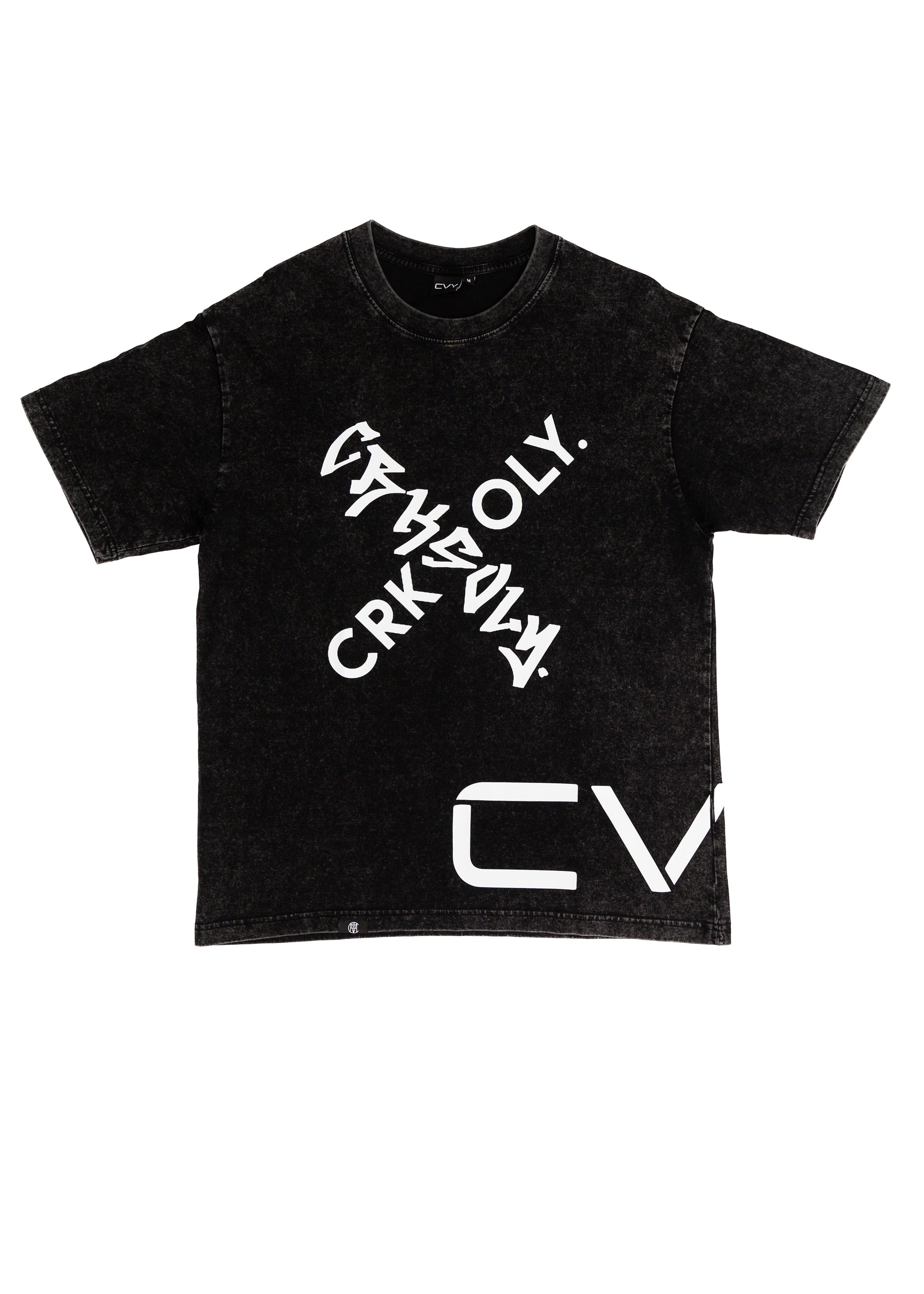 CRKSOLY. Men Faded Wash X-OLY. Tee